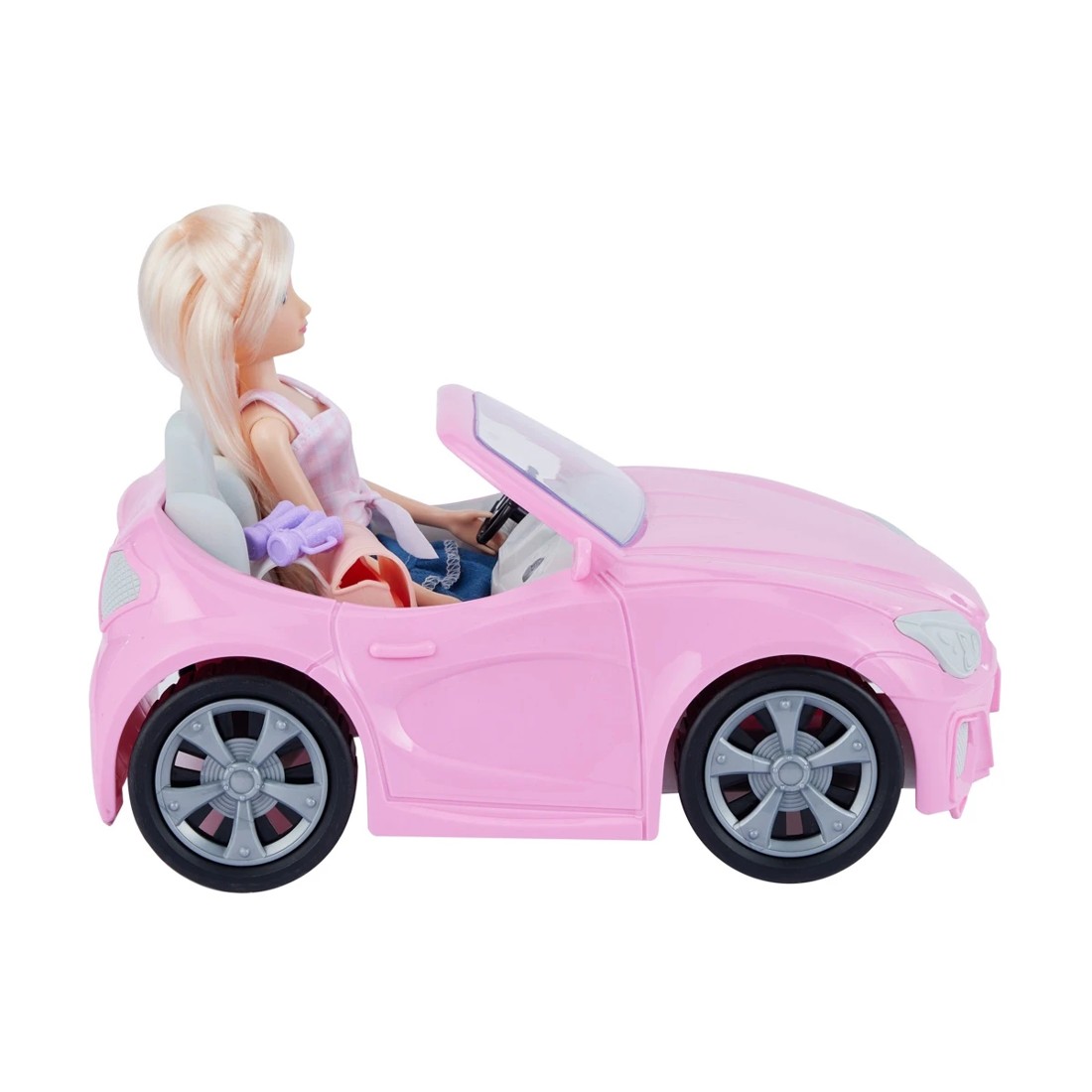 4 4 Piece Fashion Doll Sports Car Playset, 4 of 10