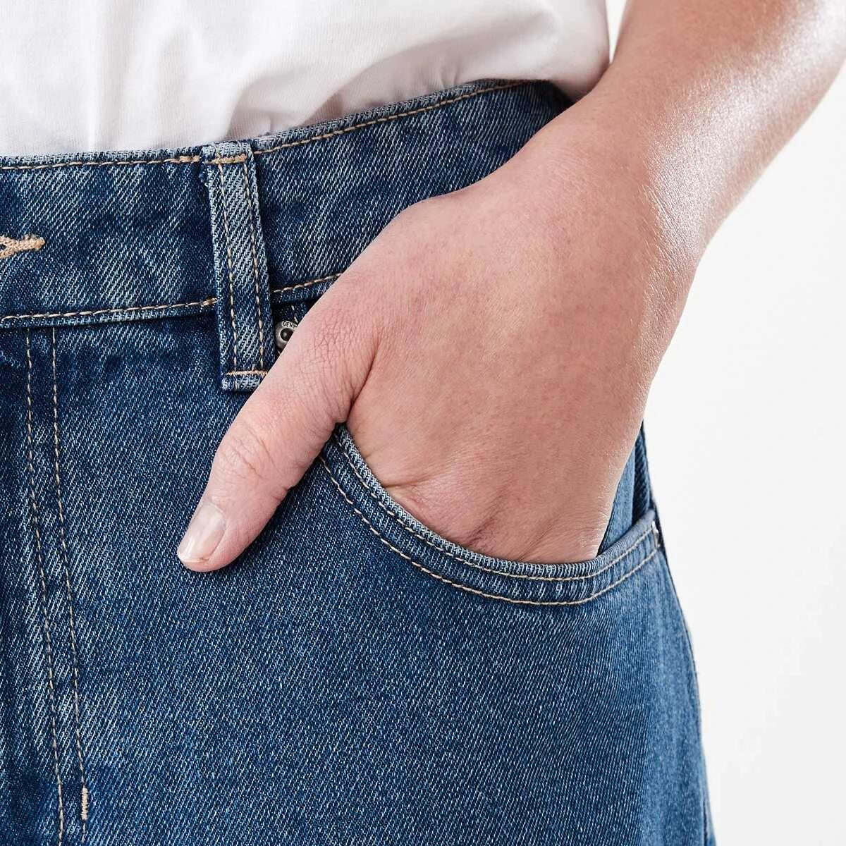 6 Wide Leg Jeans Mid Wash, 6 of 8