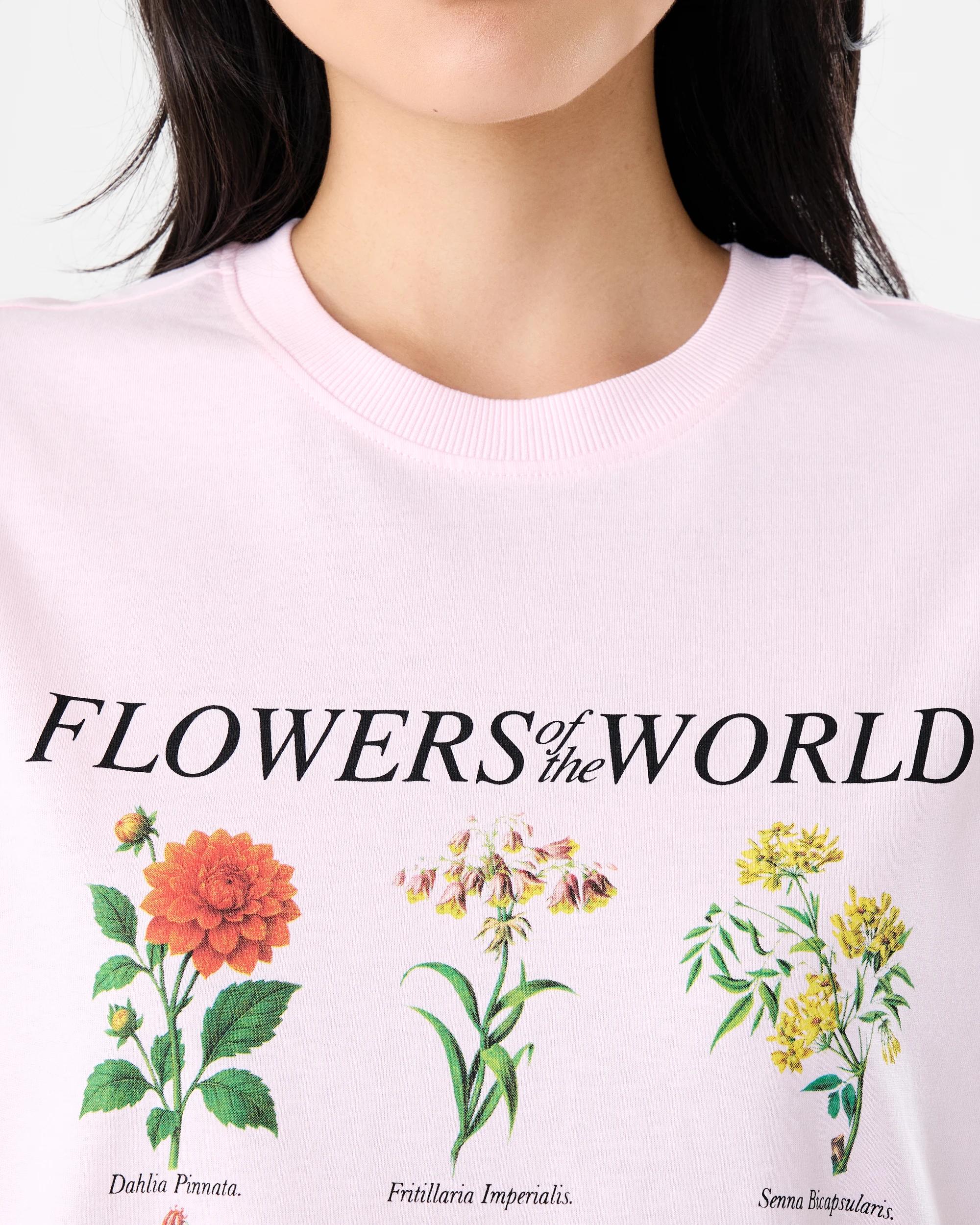 6 Short Sleeve Oversized Boyfriend T-shirt Flowers, 6 of 6