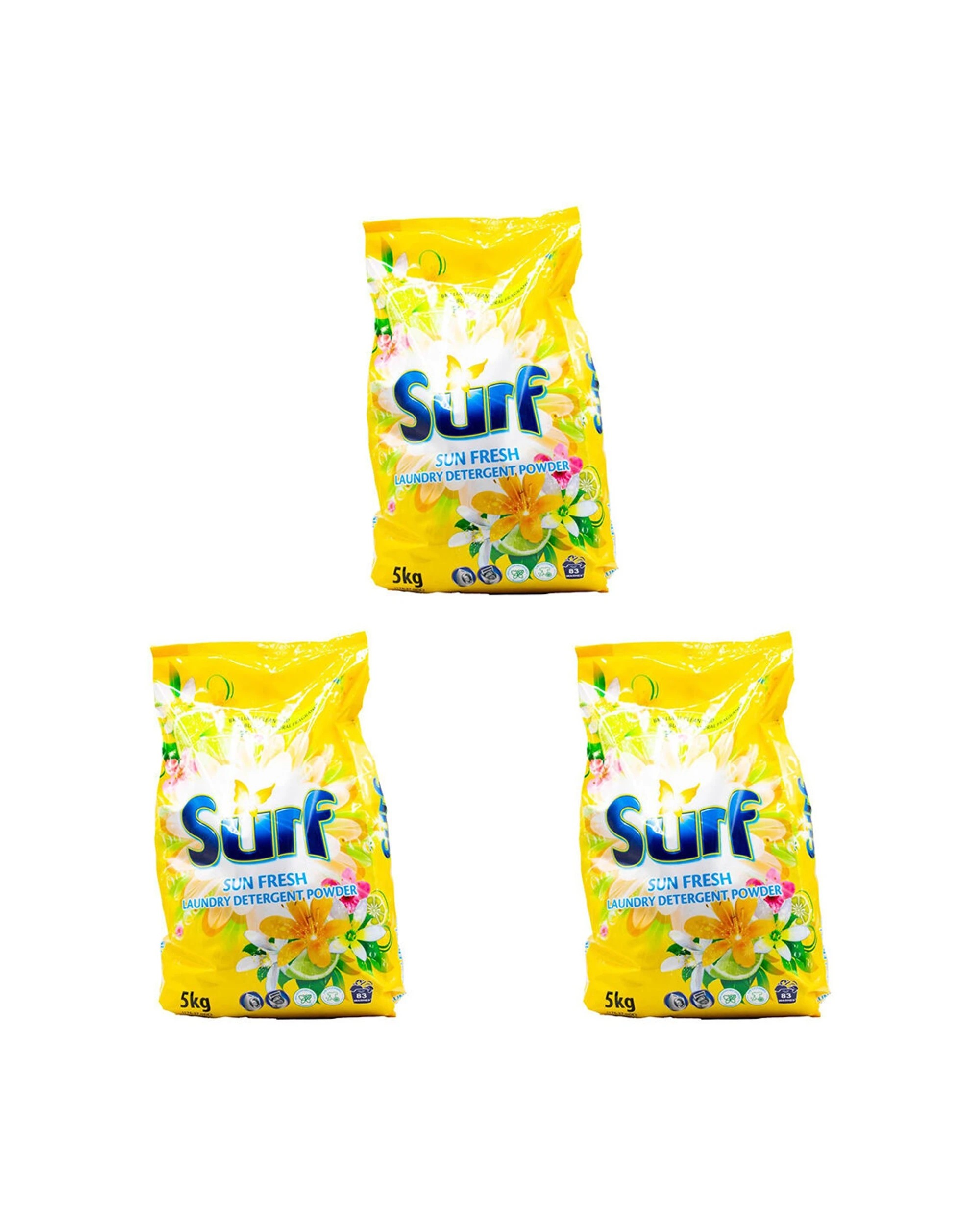 1 Surf 3PK Laundry Stain Removal Detergent Powder 5kg Sun Fresh - Multi, 1 of 3
