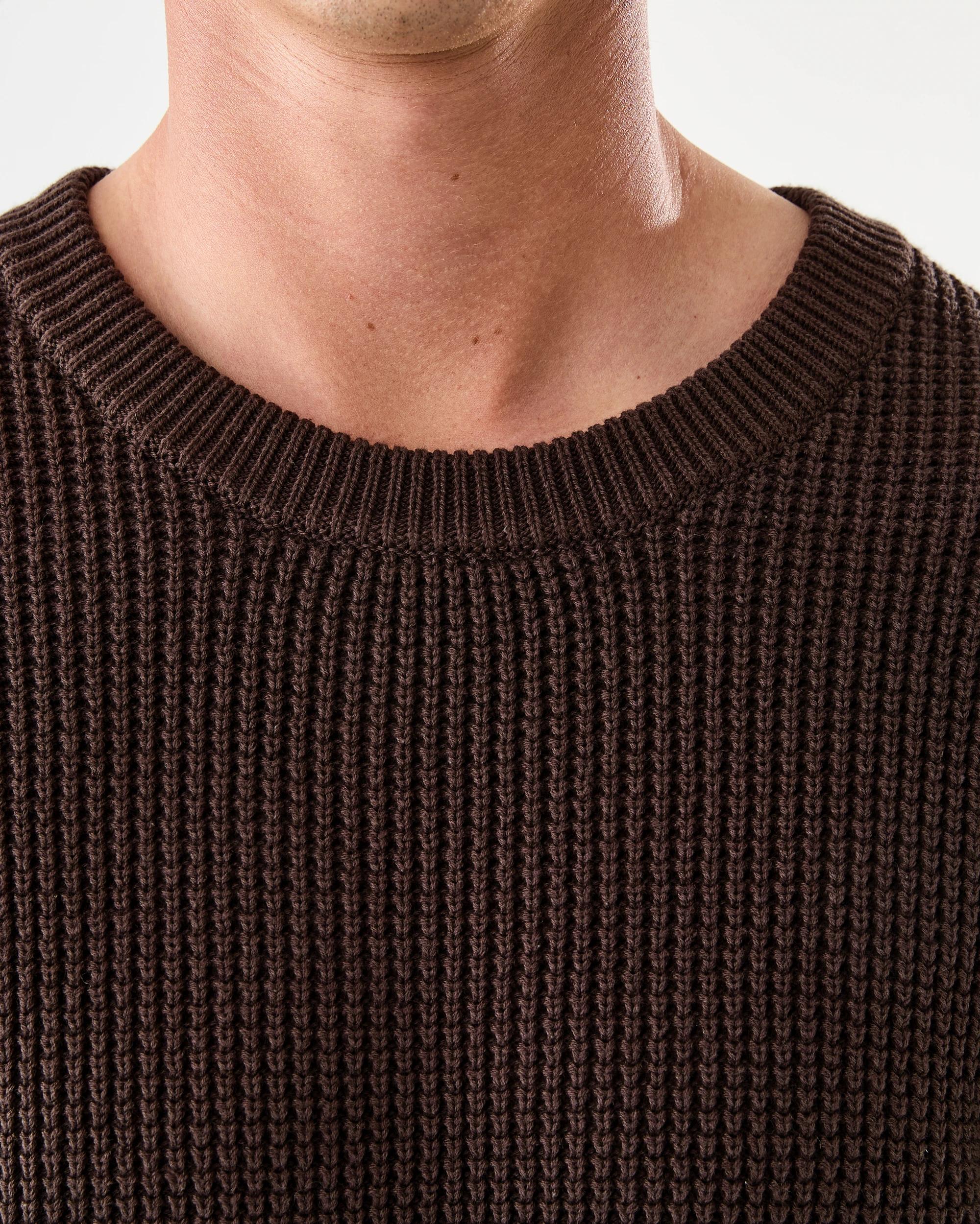 3 Waffle Knit Jumper Brn Mulch, 3 of 6