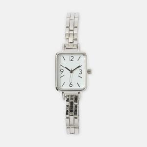 Metal Rectangle Watch - Silver Tone