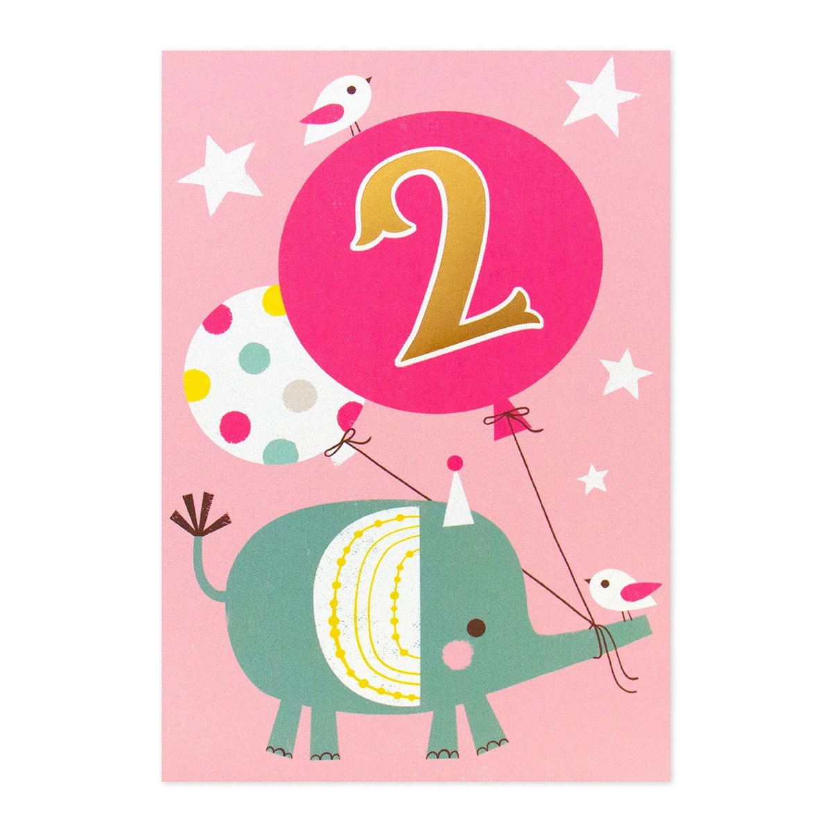 3 Connections from Hallmark 2nd Birthday Card - Elephant, 3 of 3