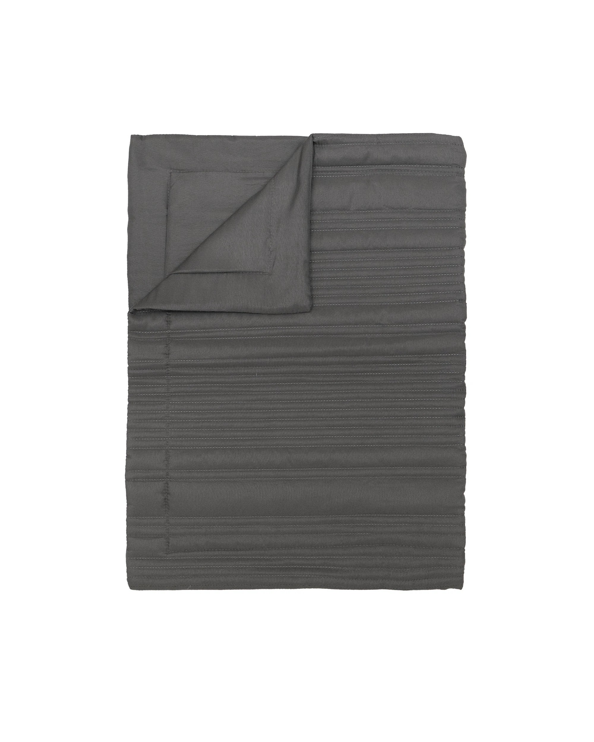 4 Bambury Flinders Embossed Microfibre Bed Runner - Charcoal, 4 of 4
