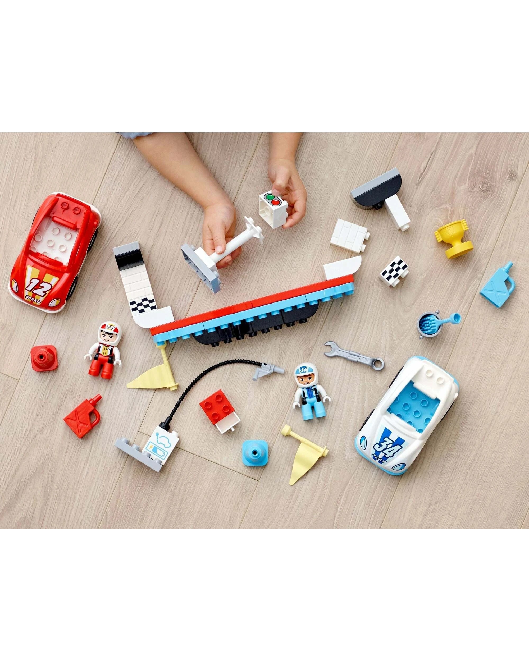 3 LEGO 10947 DUPLO Town Race Cars Playset, 3 of 5