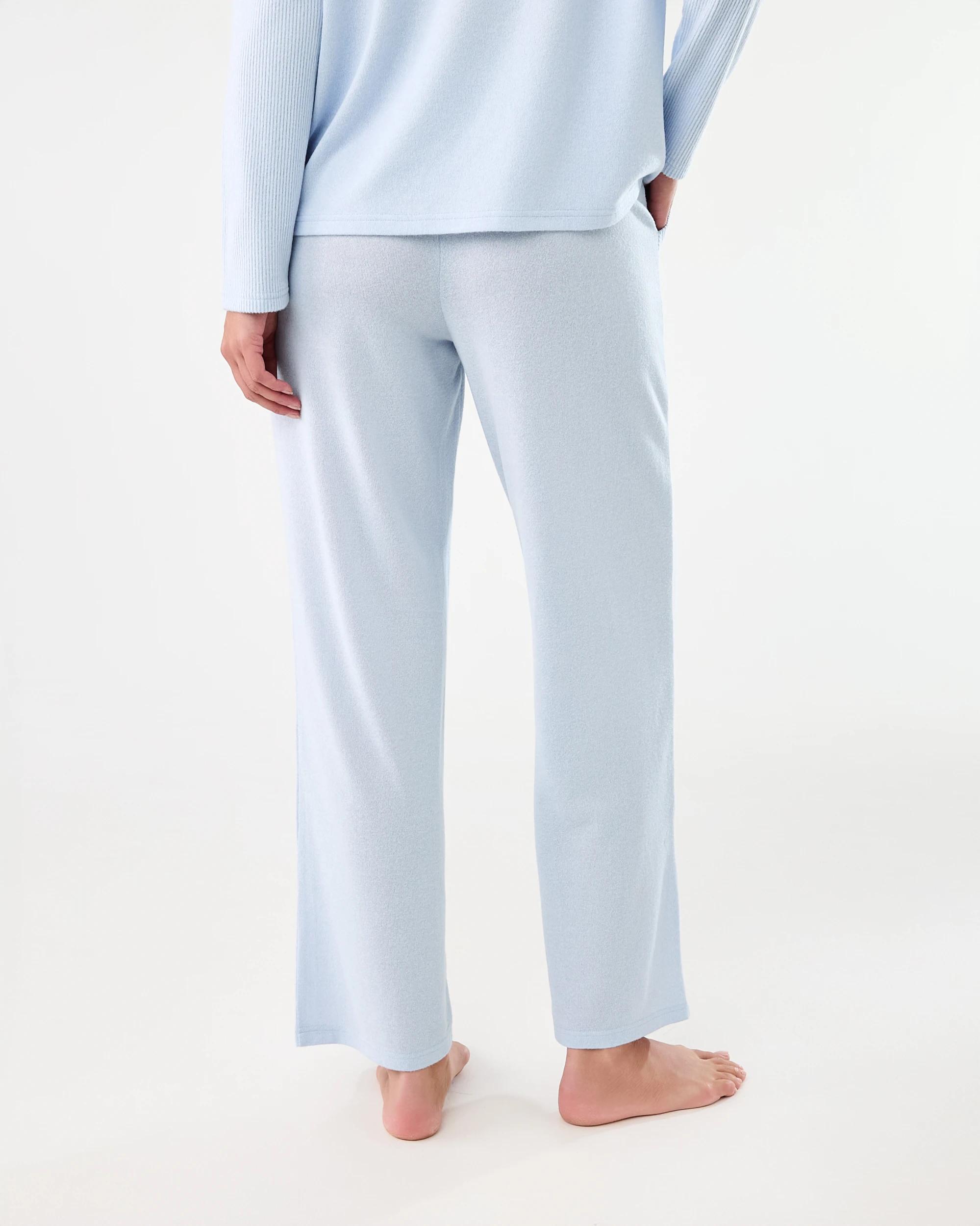 3 Super Soft Rib Trim Lounge Pants Halo Blue, 3 of 6