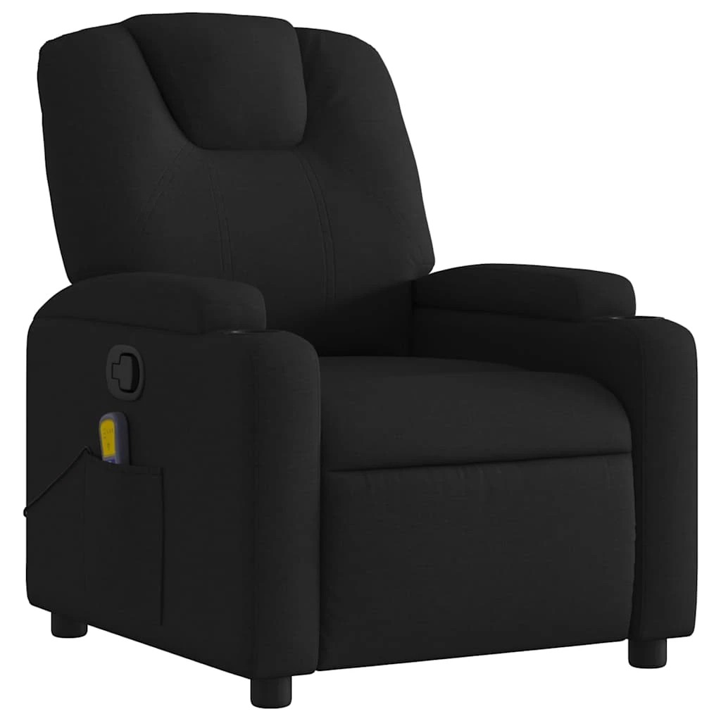 3 vidaXL massage recliner chair Adjustable Footrests - Black, 3 of 9
