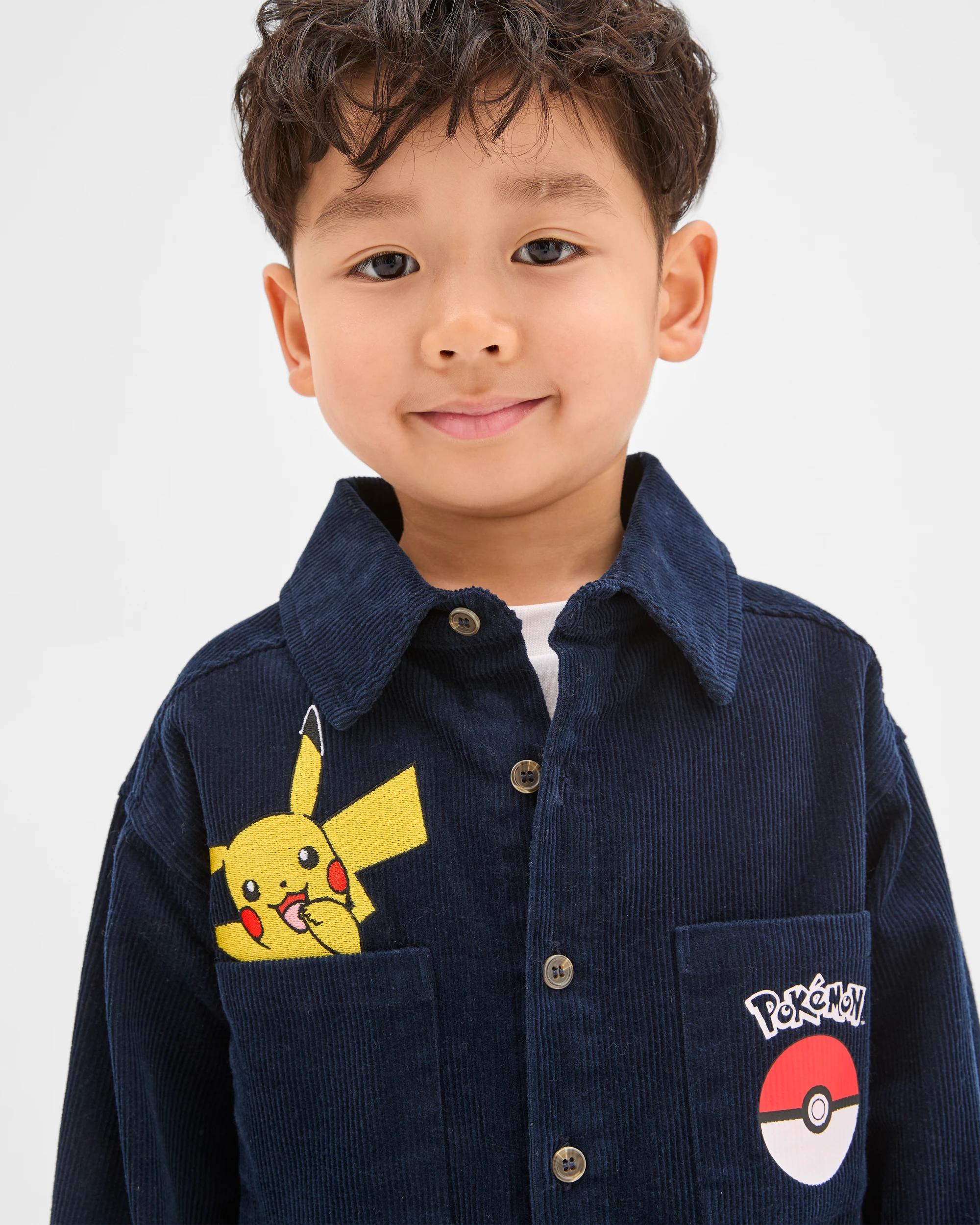 2 Pokemon Cord Shirt BLUE, 2 of 7