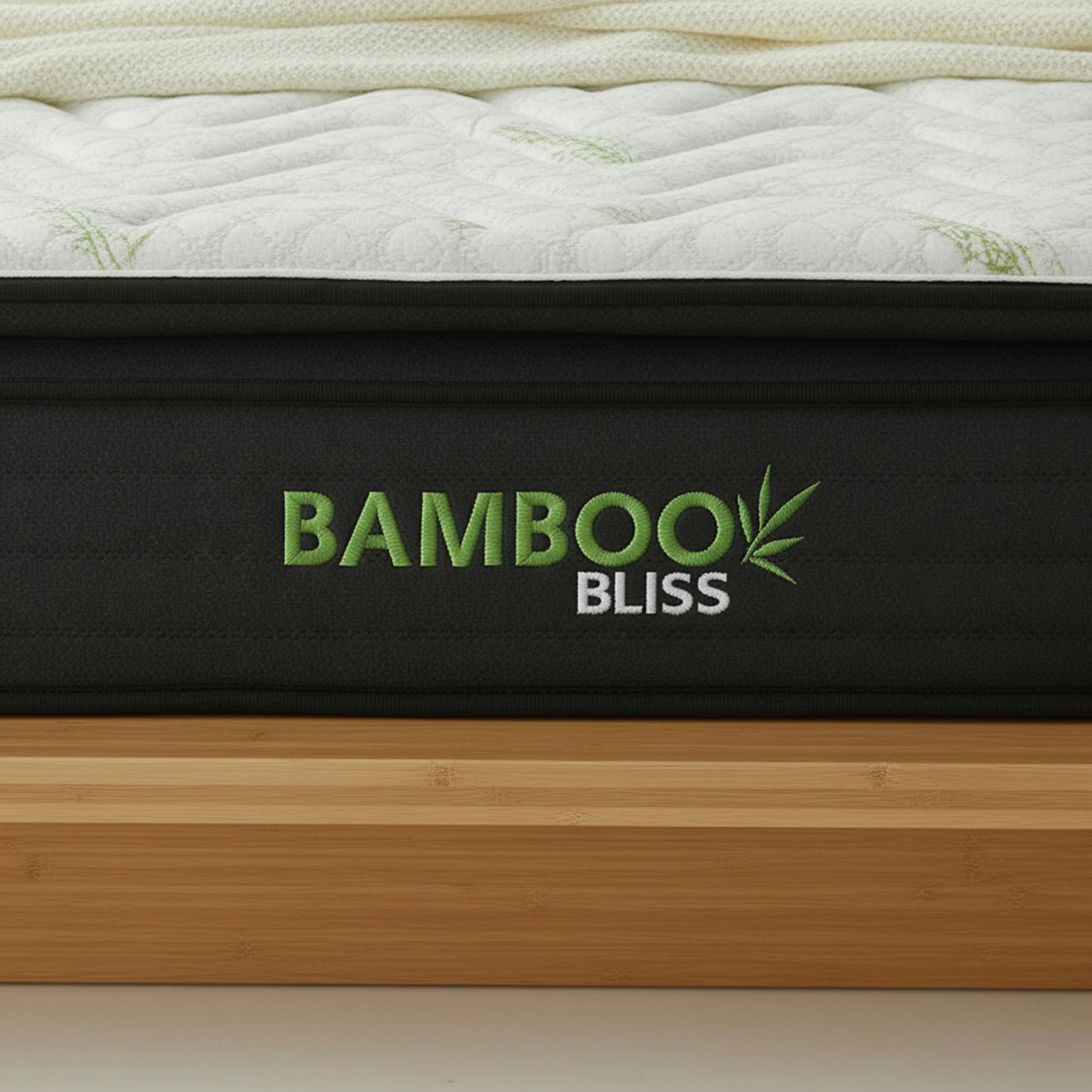 4 Royal Comfort Bamboo Bliss PocketÂ Spring &Â Memory Foam Mattress - King Bed - White, 4 of 4