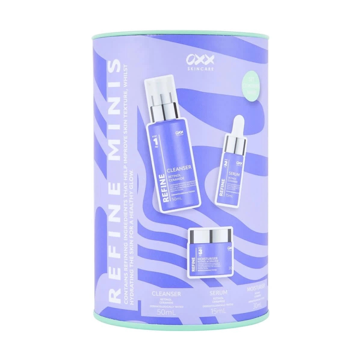 1 OXX Skincare PM Refine Minis Set - Retinol and Ceramides, 1 of 6