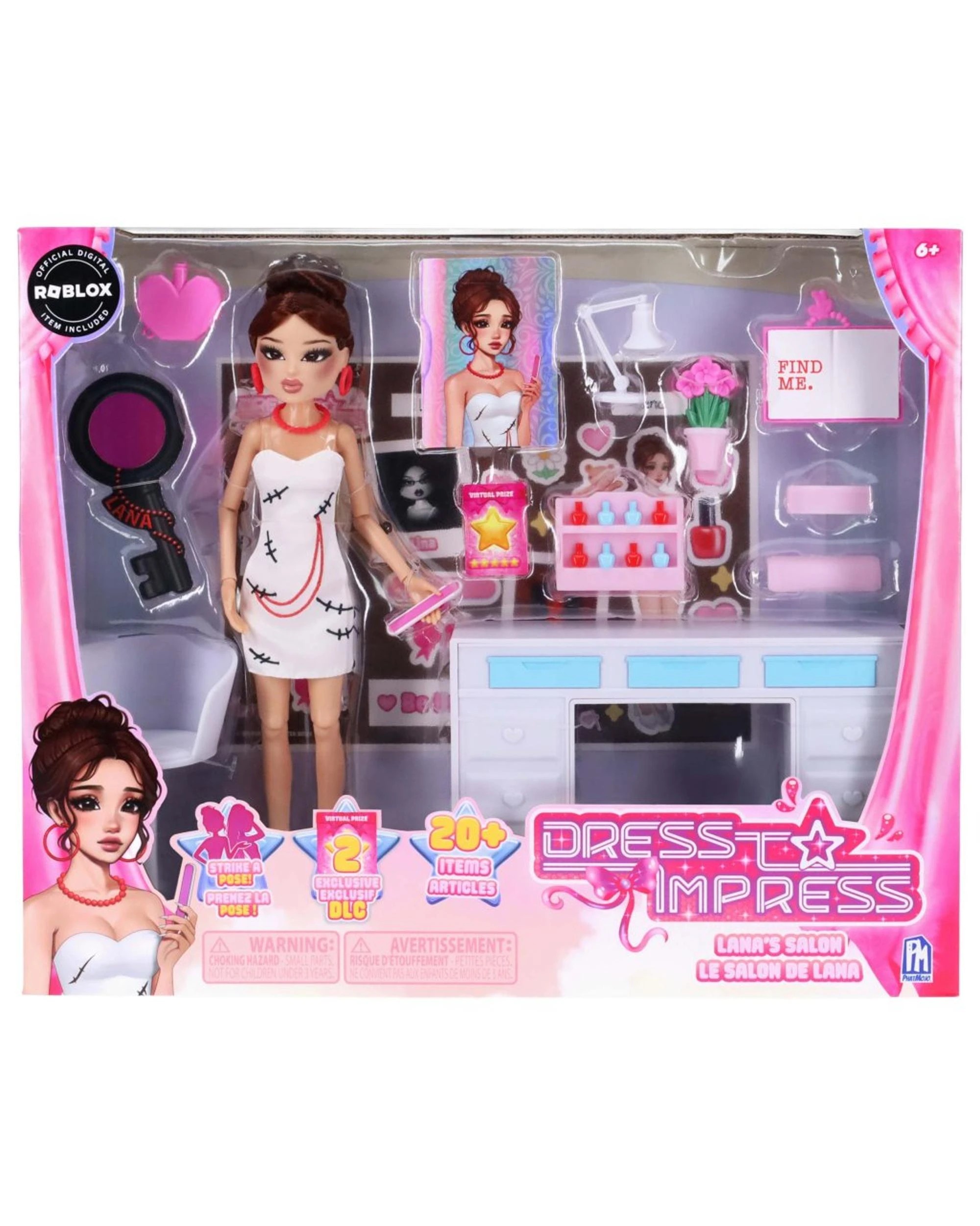 1 Dress to Impress Lana's Salon Deluxe Fashion Doll Set, 1 of 9