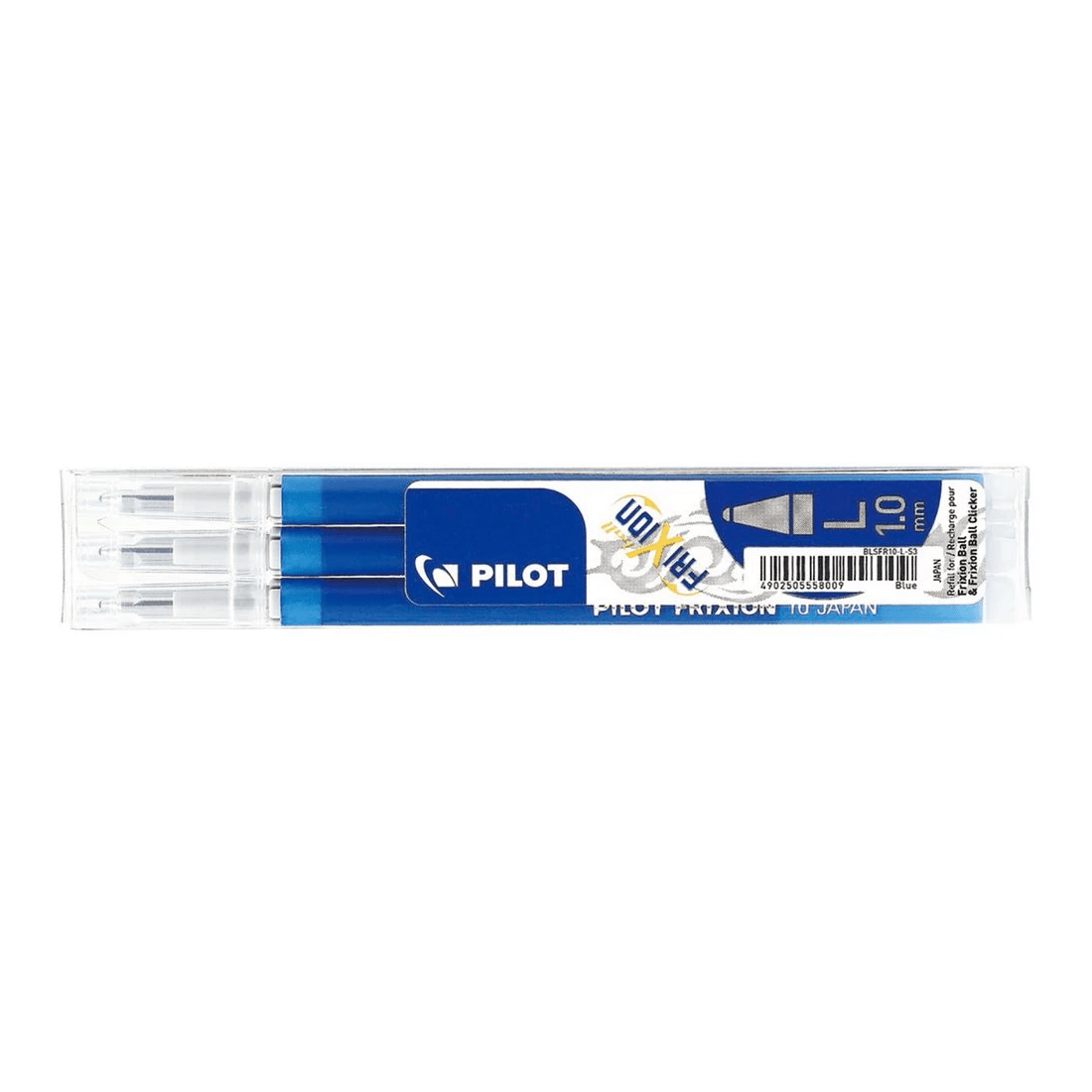 1 PILOT Frixion Erasable Gel Ink Refills 1.0mm Blue 3 Pack, 1 of 3