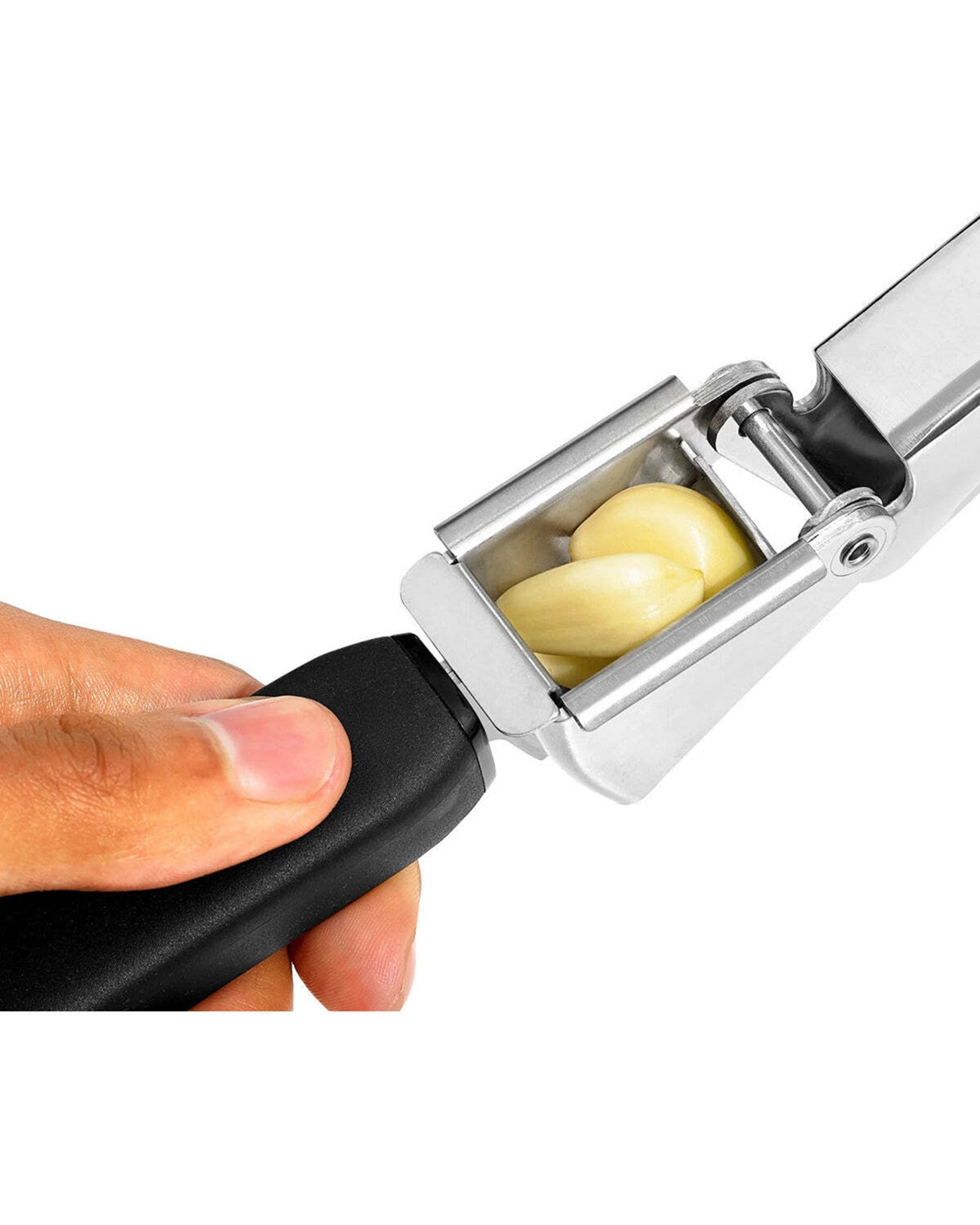 6 Oxo Good Grips Stainless Steel Garlic Press Soft Grip Dishwasher Safe - Black, 6 of 9