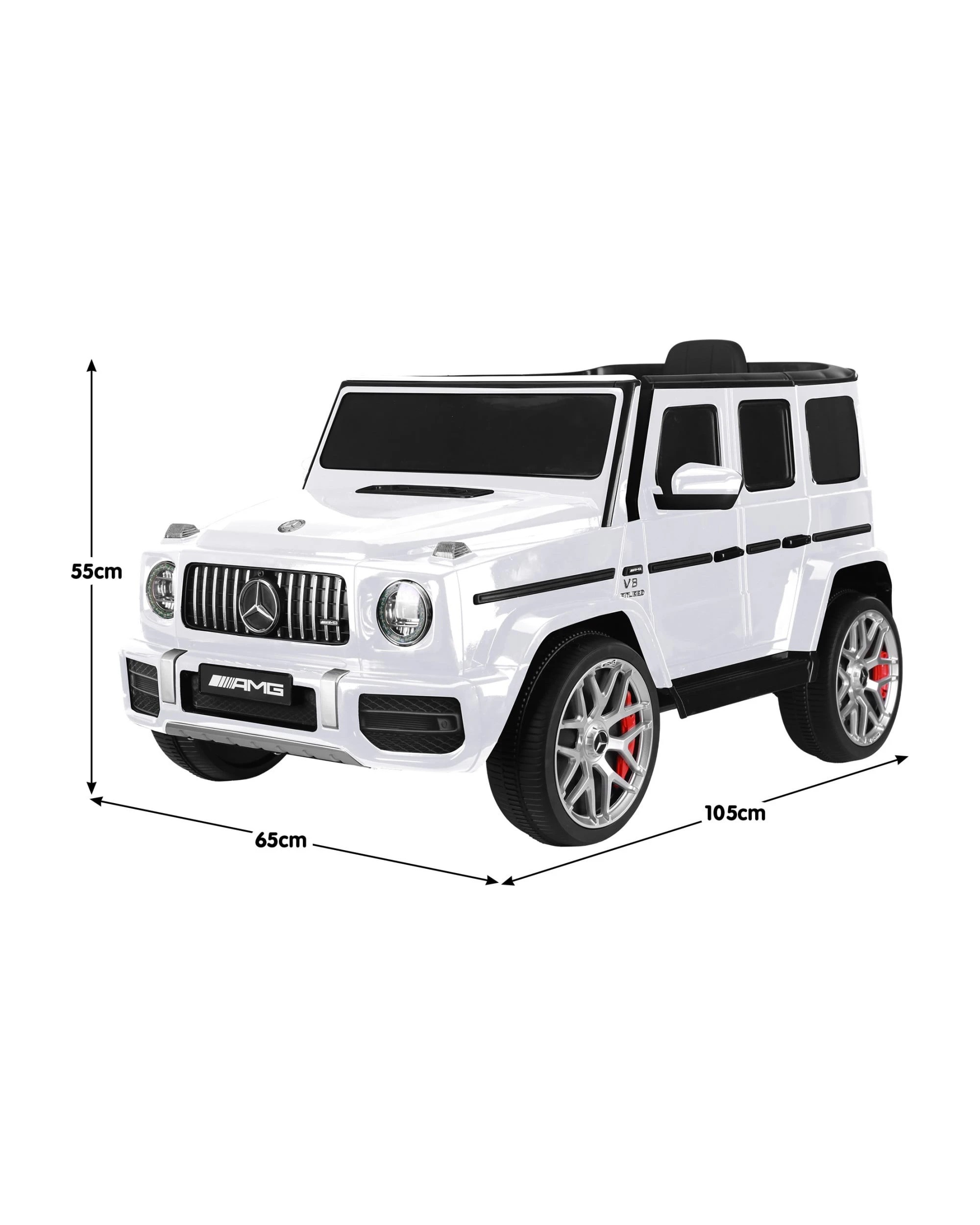 3 Kahuna Mercedes Benz AMG G63 Kids Electric Ride On Car Remote Control - White, 3 of 6