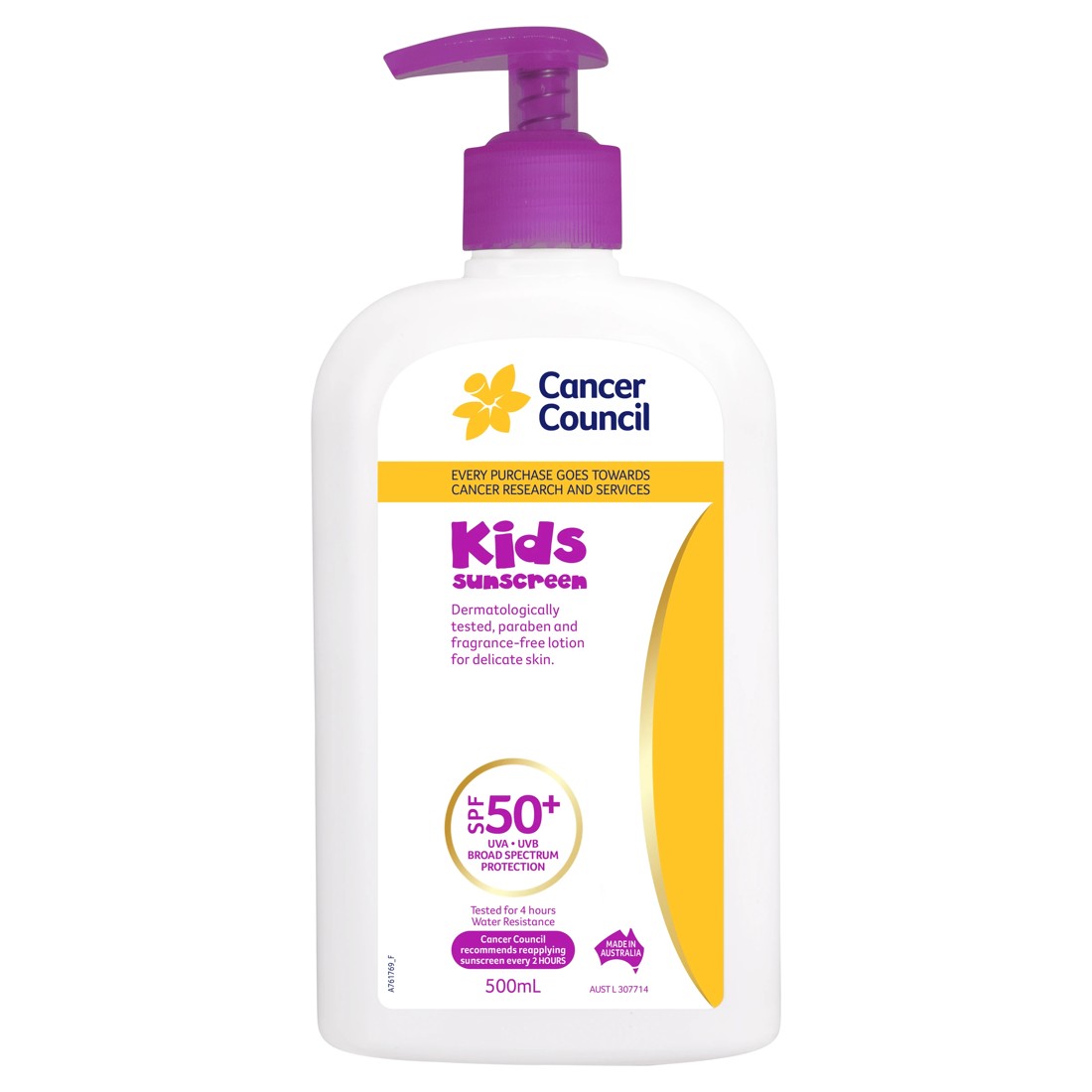 1 Cancer Council Kids SPF50+ Sunscreen 500ml, 1 of 4