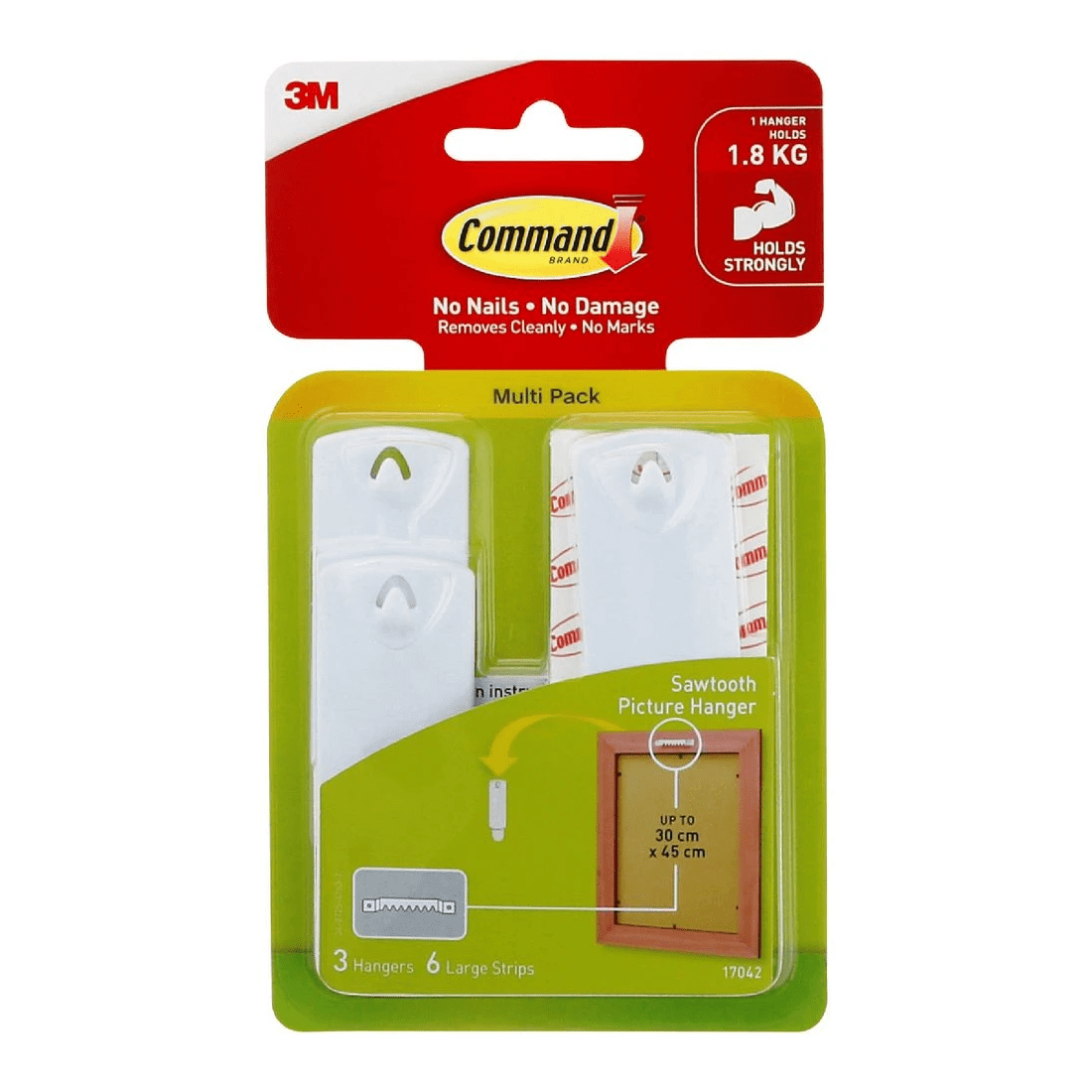 1 3M Command Sawtooth Picture Hooks Value Pack, 1 of 2