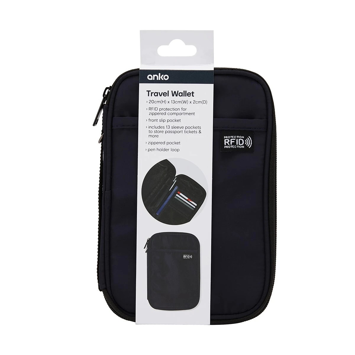 7 Travel Wallet - Black, 7 of 7