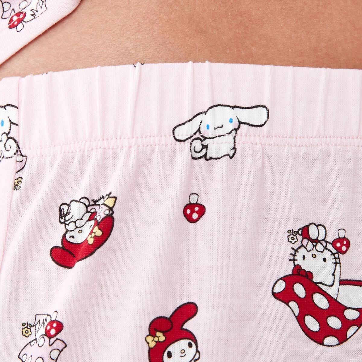 6 Hello Kitty License Long Sleeve Top and Pants Comfort Pyjama Set Hello Kit, 6 of 6