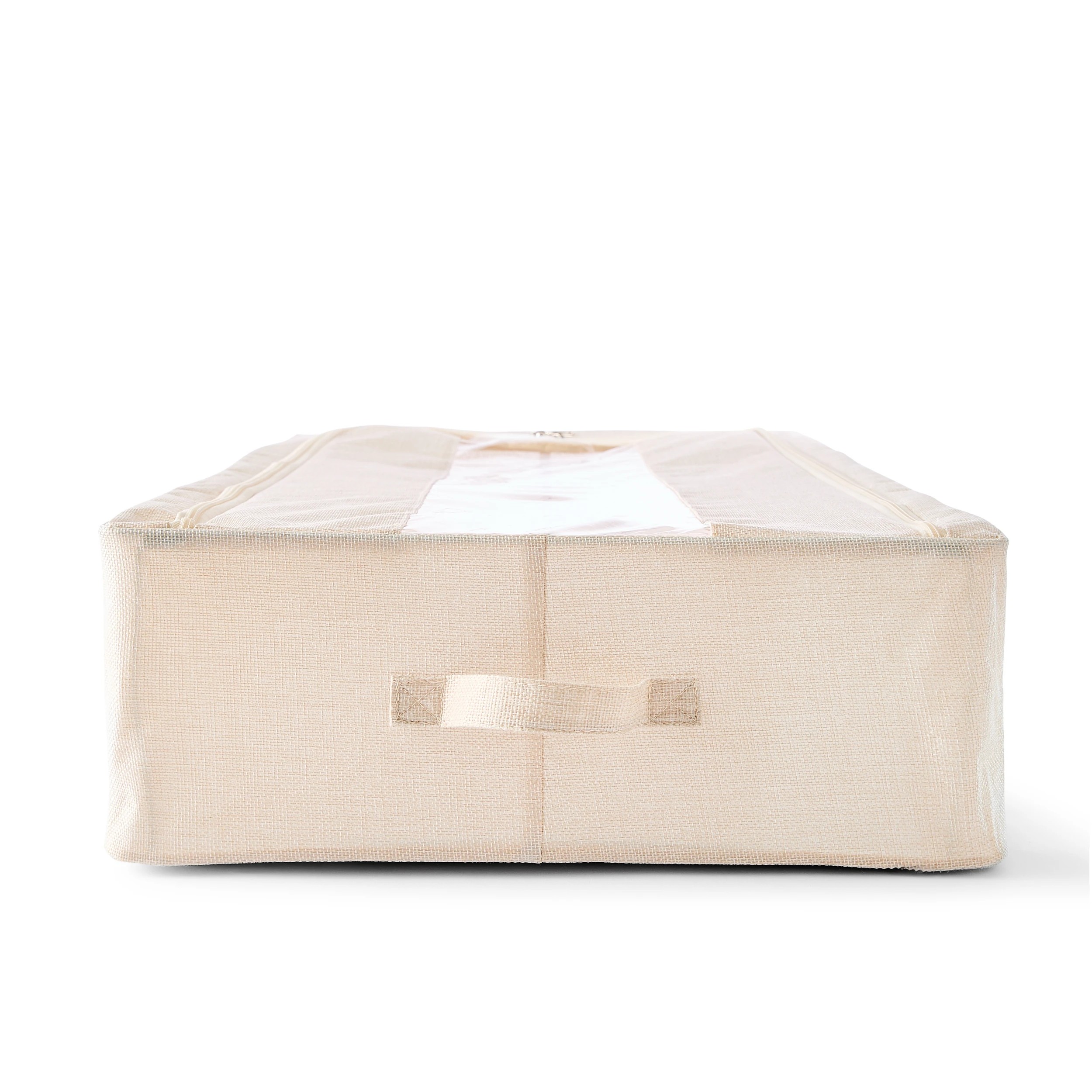 6 Linen Look Underbed Collapsible Box - Beige, 6 of 8