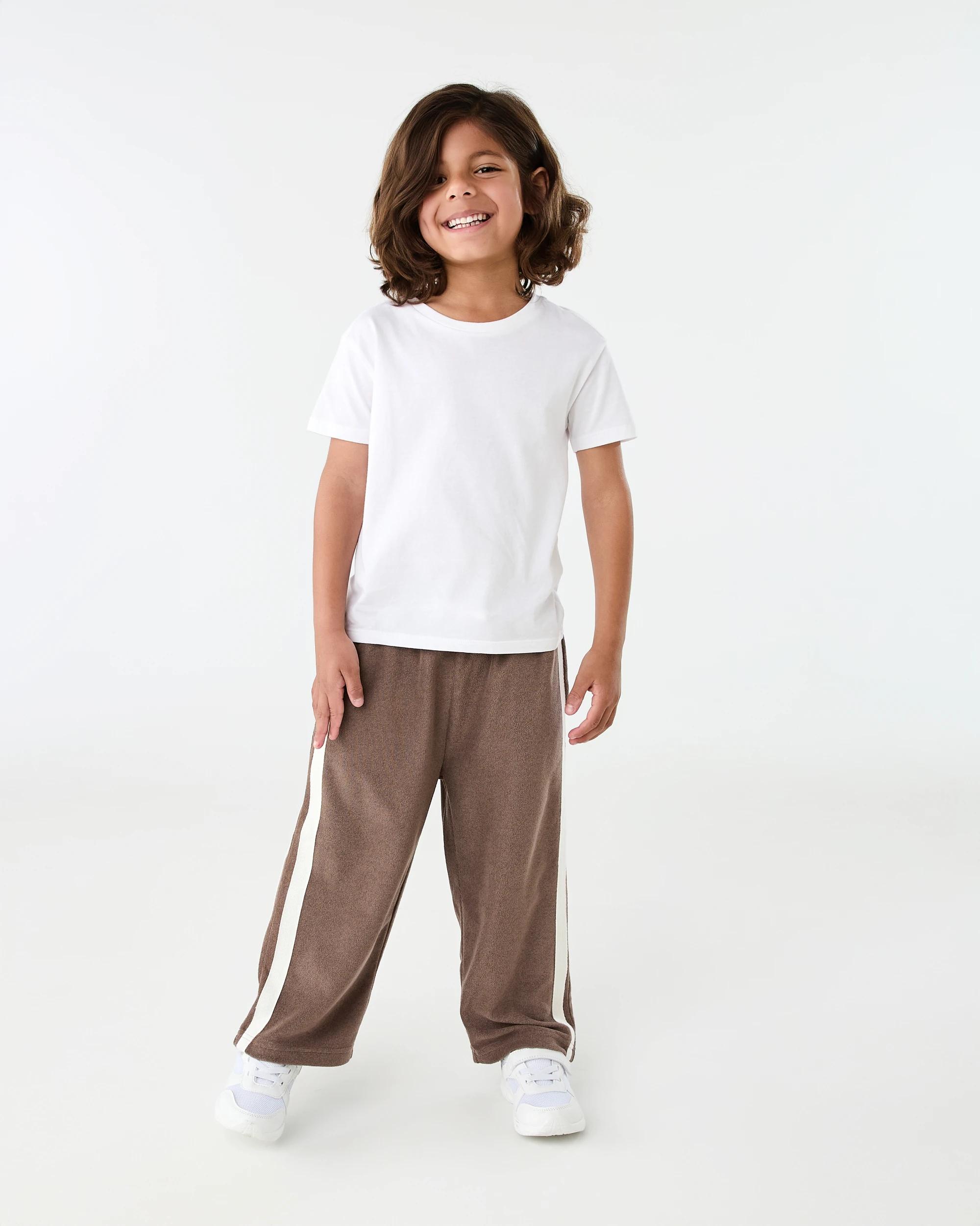 6 Terry Towelling Trackpants MLKY BRWN, 6 of 7