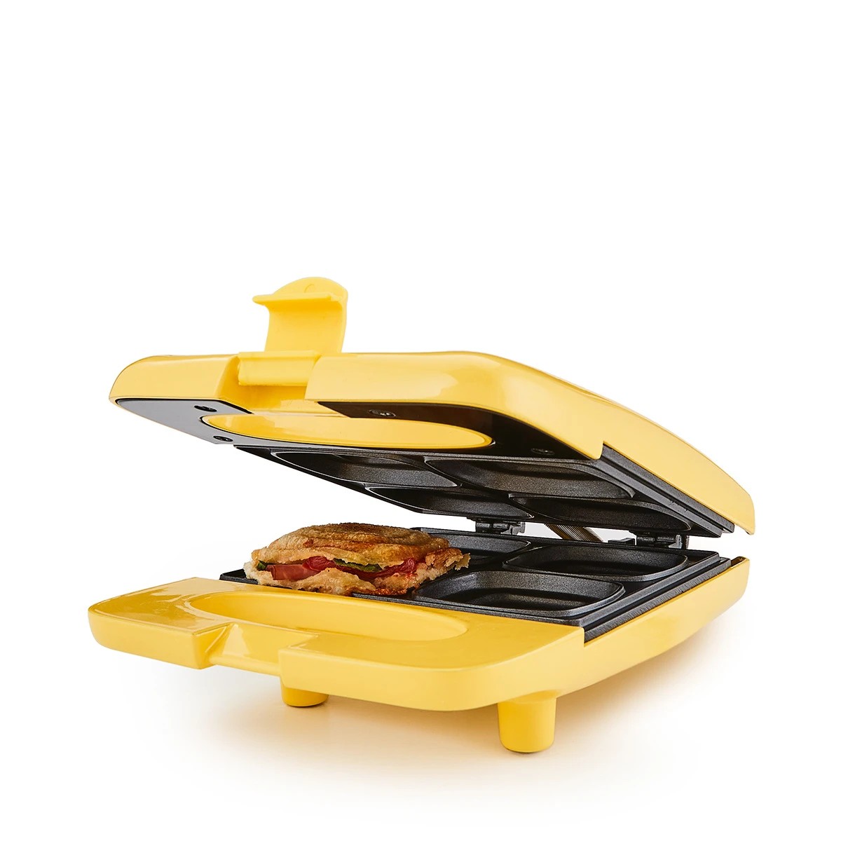 4 Mini Jaffle Maker - Yellow, 4 of 10
