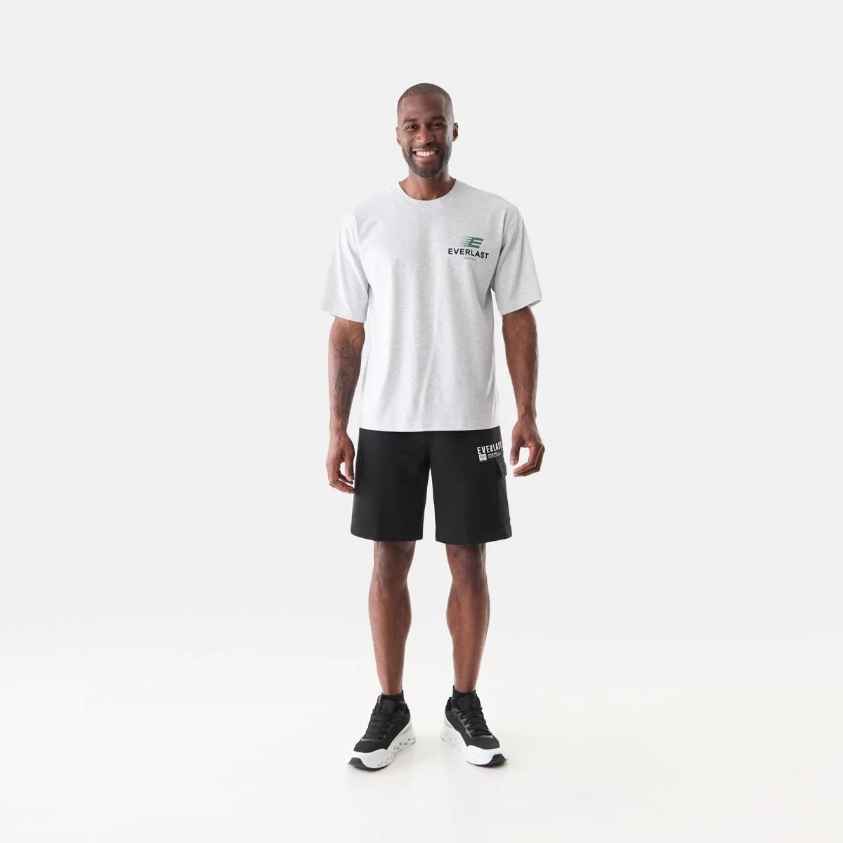 7 Everlast Mens Oversized T-shirt White Marl, 7 of 7