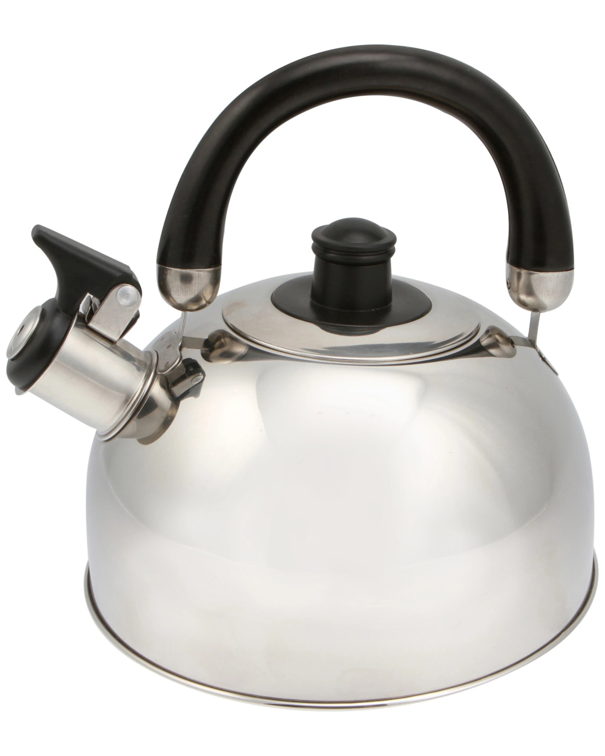 1 Wildtrak 2L Stainless Steel Whistling Kettle Camping Heat-Resistant Handle - Silver, 1 of 3