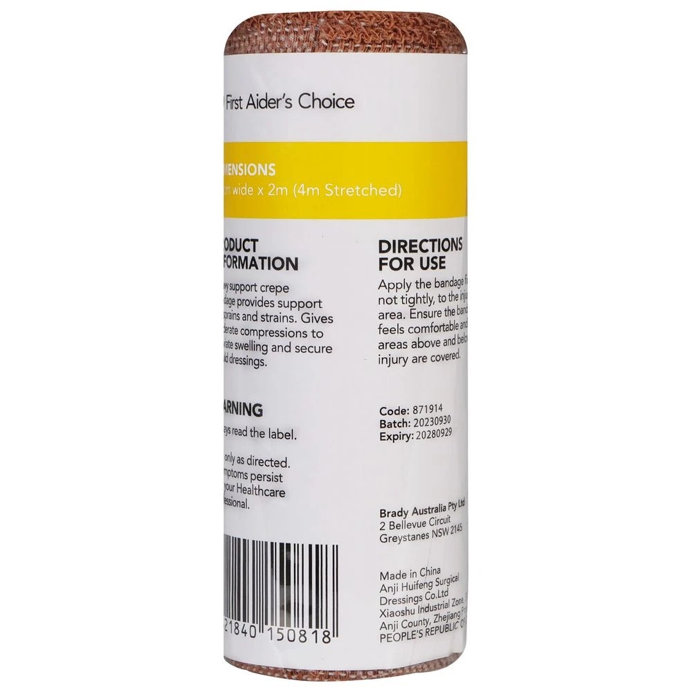 2 First Aiders Choice Heavy Crepe Bandage 10cm, 2 of 2