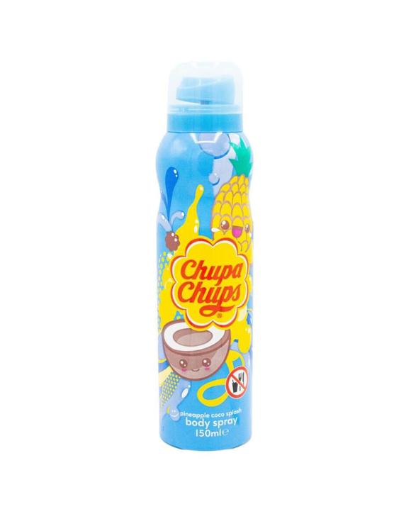 Chupa Chups Body Spray Mist Pineapple Coco Splash Sweet Fragrance 150ml - Blue