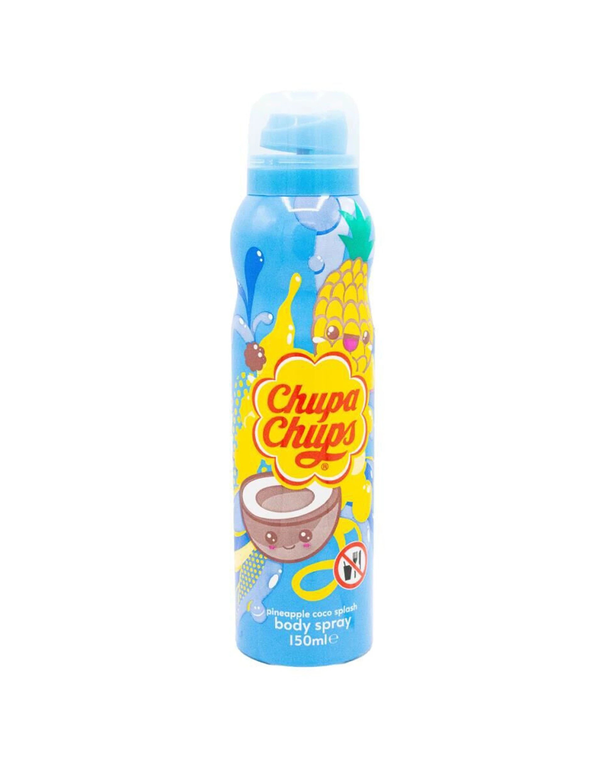 1 Chupa Chups Body Spray Mist Pineapple Coco Splash Sweet Fragrance 150ml - Blue, 1 of 3