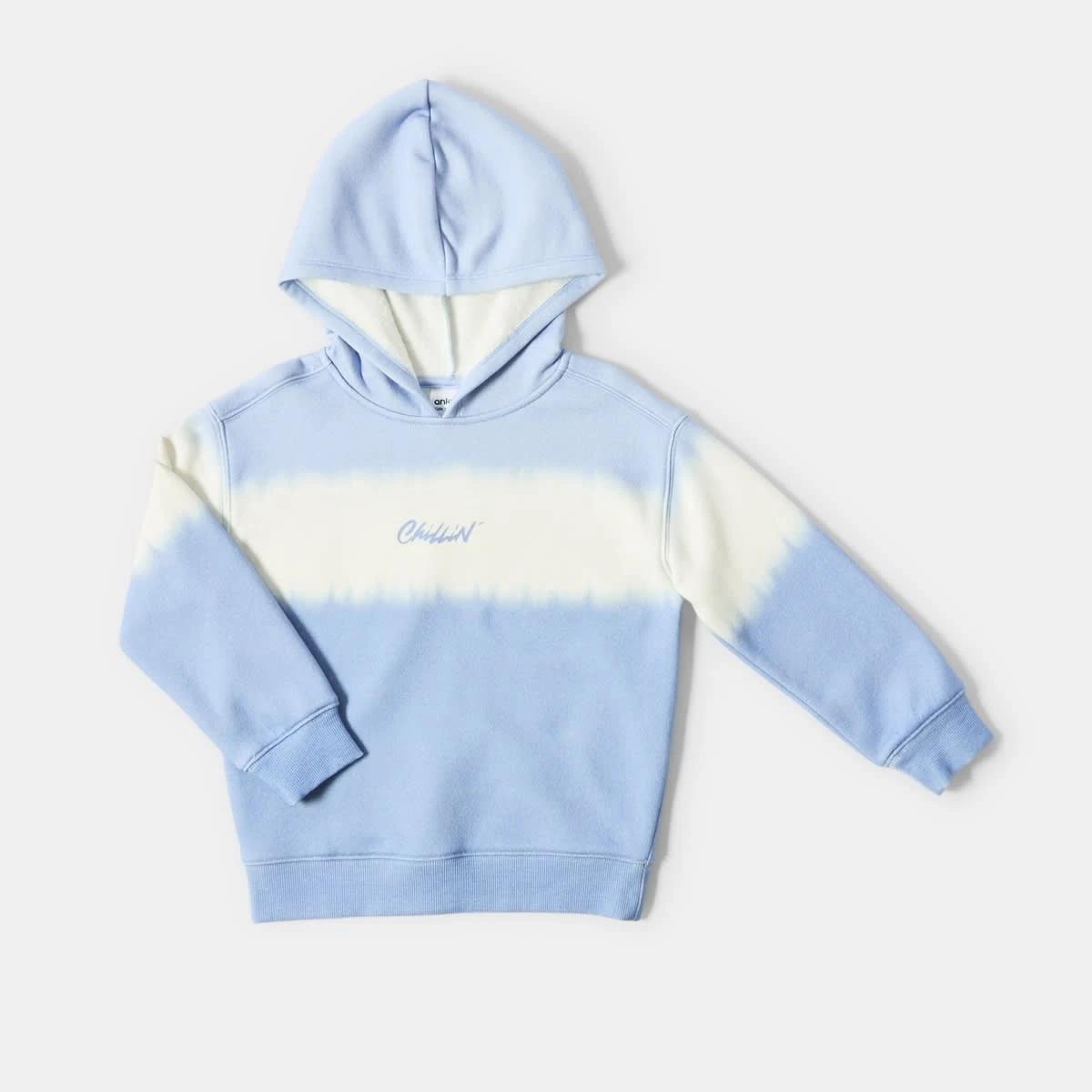 7 Print Hoodie Blu Tiedye, 7 of 8