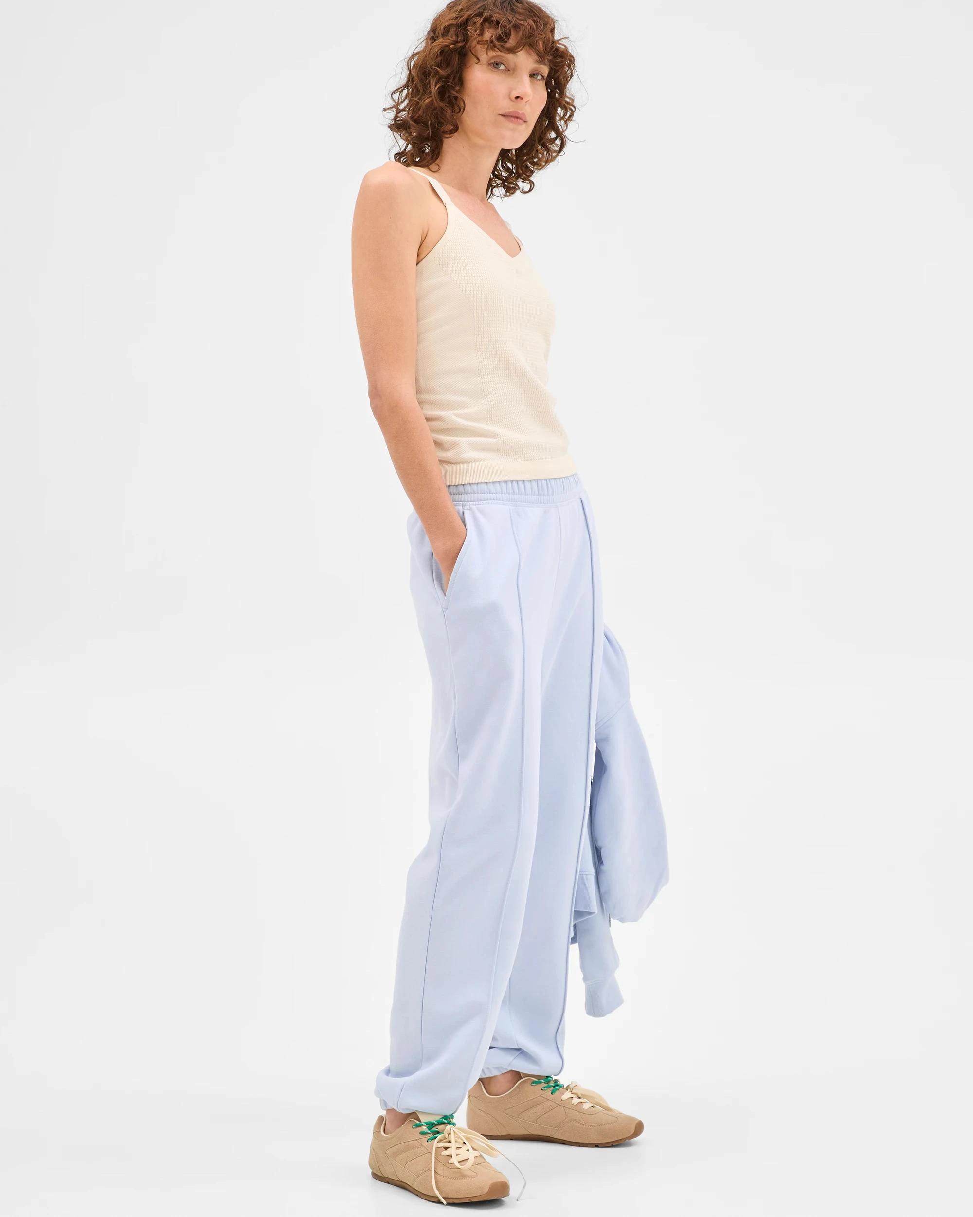 5 Target Active Active Australian Cotton Blend Fleece Trackpants ICE BLUE/PINTUCK, 5 of 10