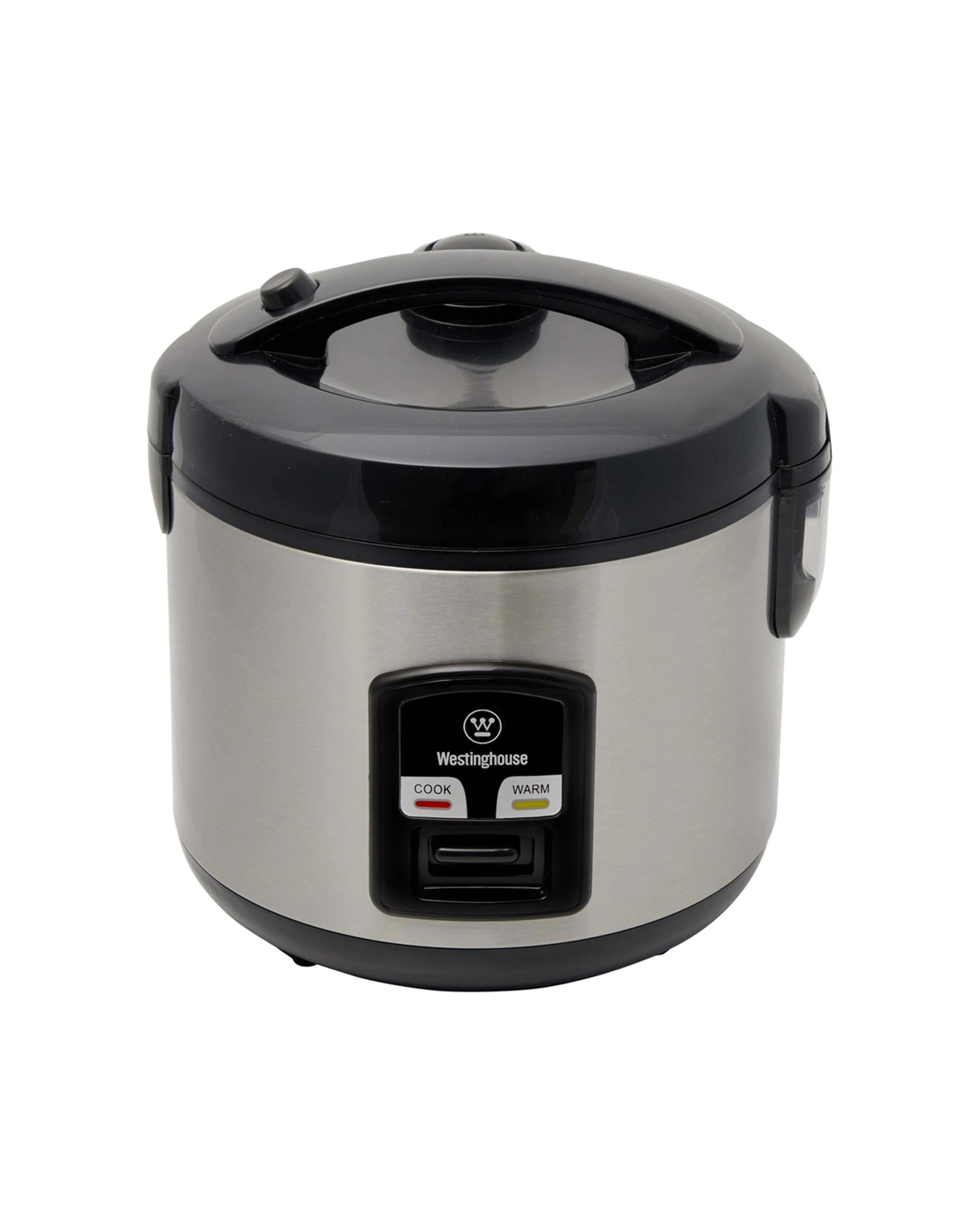 3 Westinghouse 10 Cup Rice Cooker Stainless Steel W/keep Warm Function & Steamer
 - Silver, 3 of 7