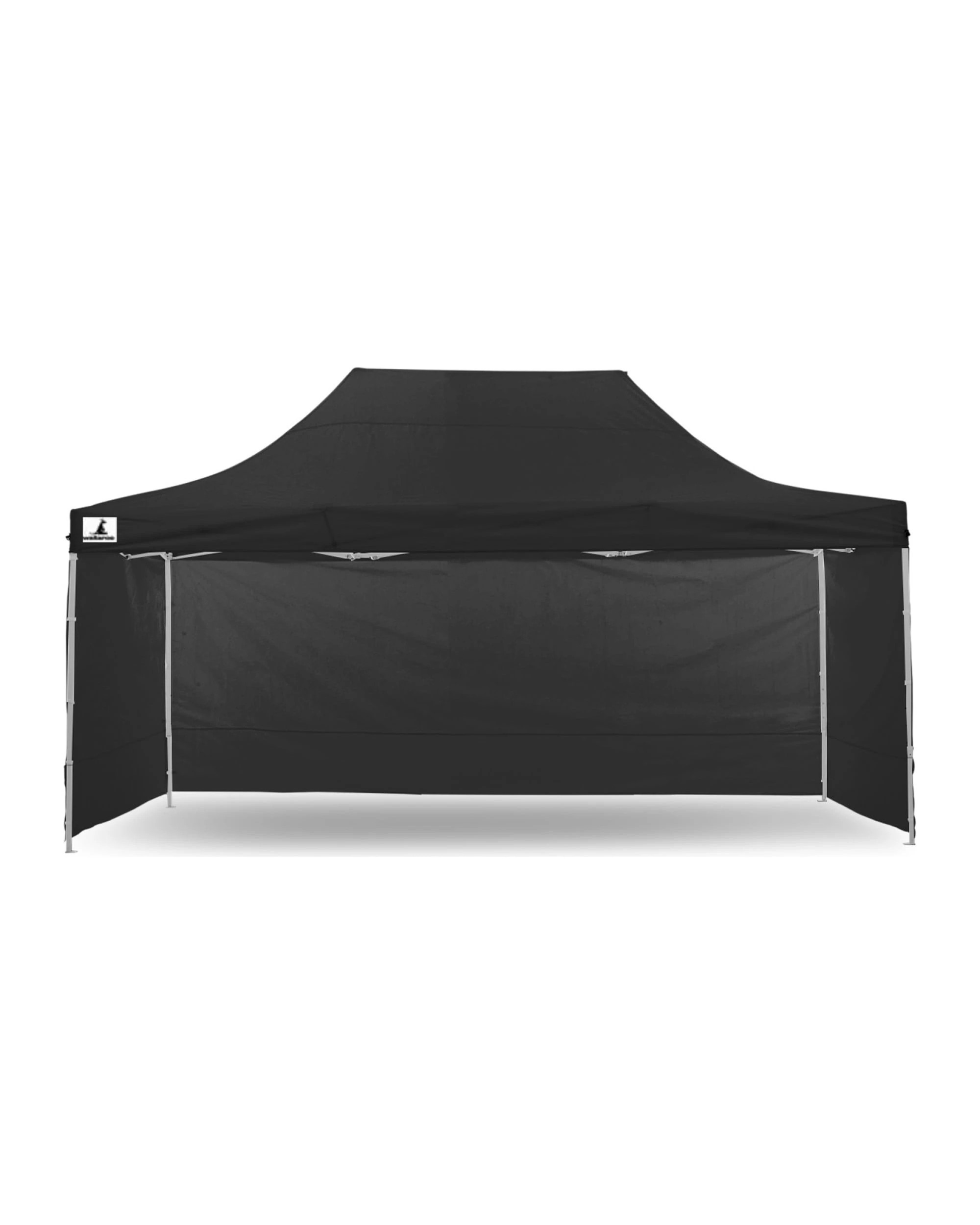 3 Wallaroo 3m x 4.5m Outdoor Gazebo Folding Party Tent Marquee Canopy Camping Beach - Black, 3 of 8
