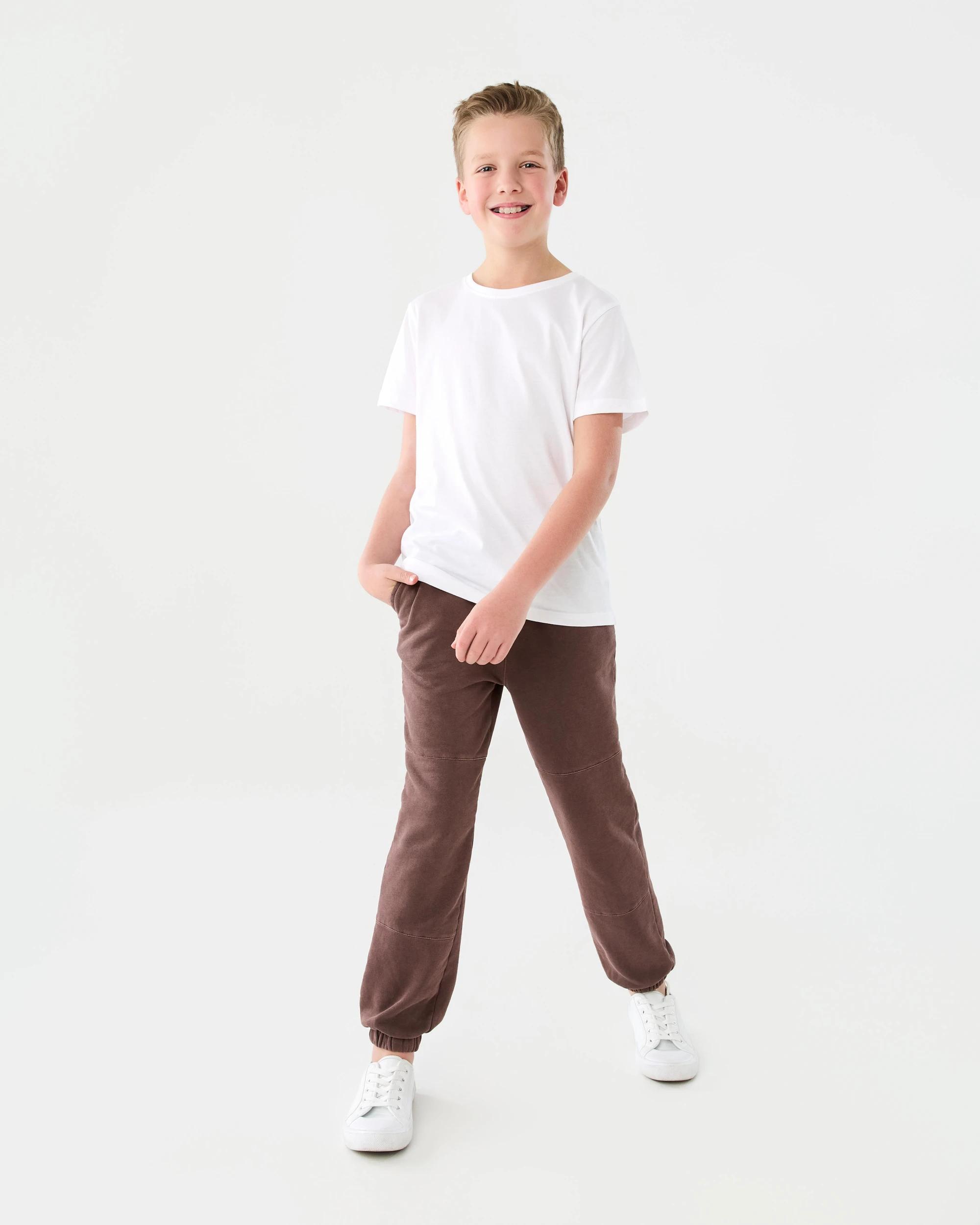 6 Garment Washed Trackpants Fossil Brn, 6 of 7