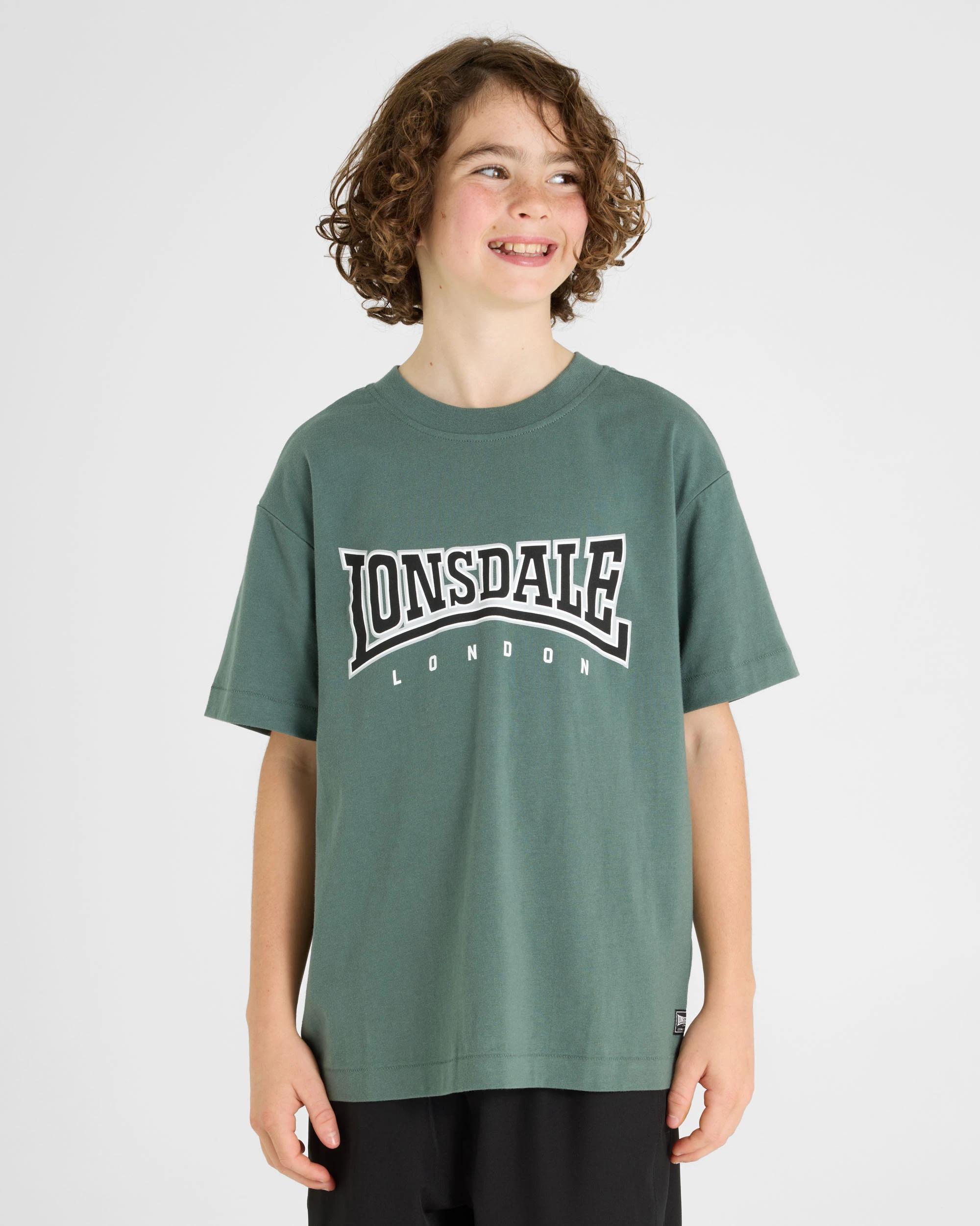 1 Lonsdale London Cotton T-Shirt GREEN, 1 of 5