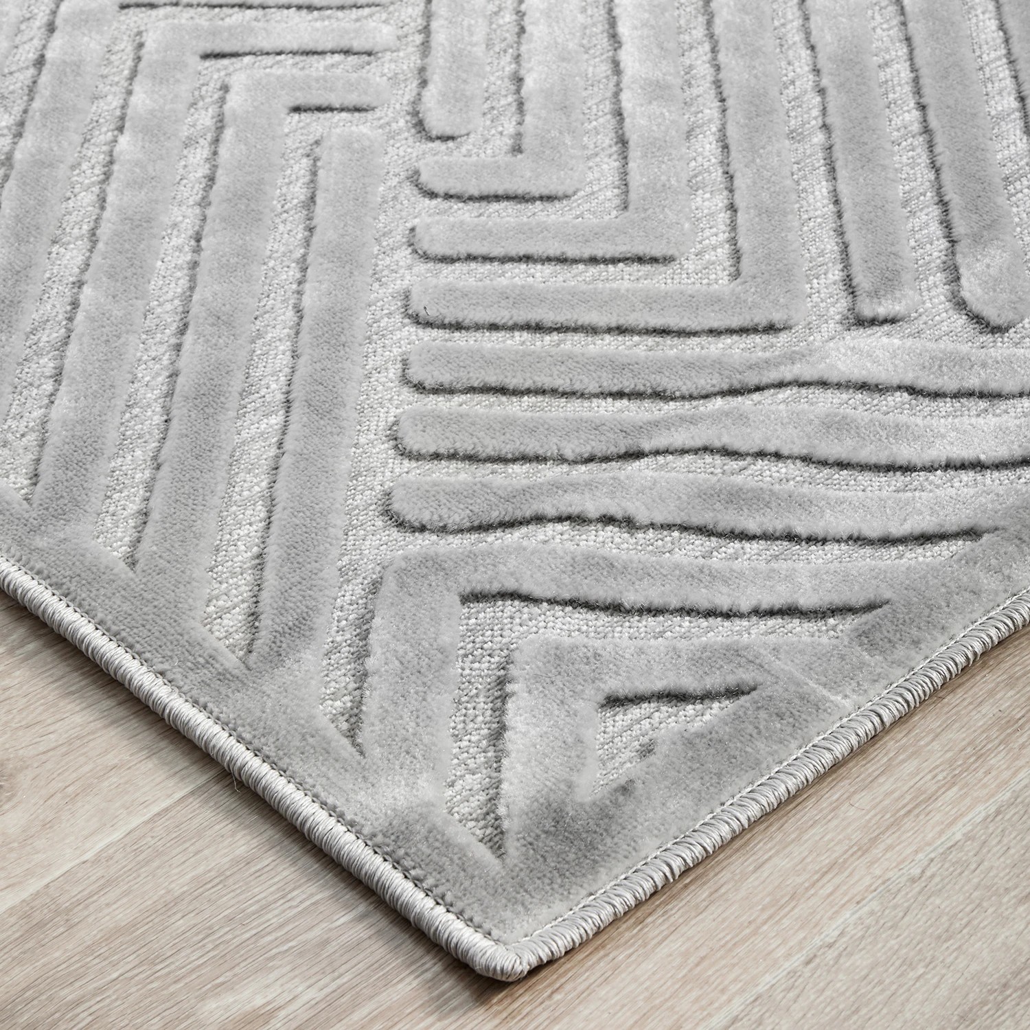 5 Common Ground Rugs Citadel Cindy 330x240cm - Extra Large Floor Rug - Silver, 5 of 7