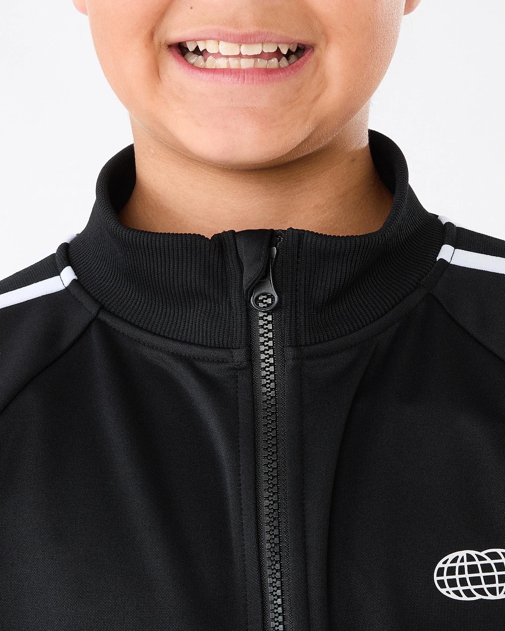 5 Tricot Zip Through Sweatshirt Blk Globe, 5 of 9