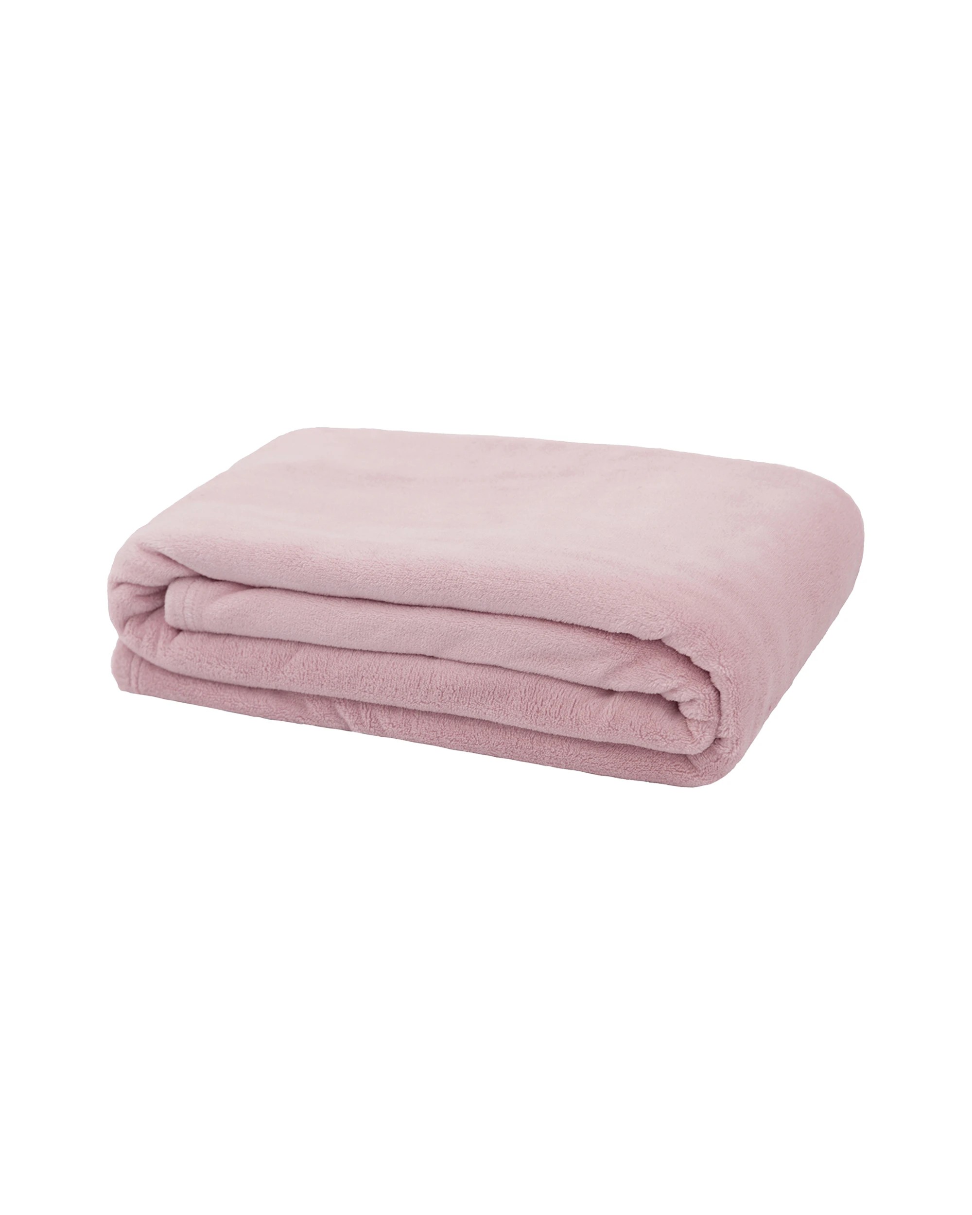 1 Bambury Microplush Soft Cosy Throw Rug Blush - Pink, 1 of 3