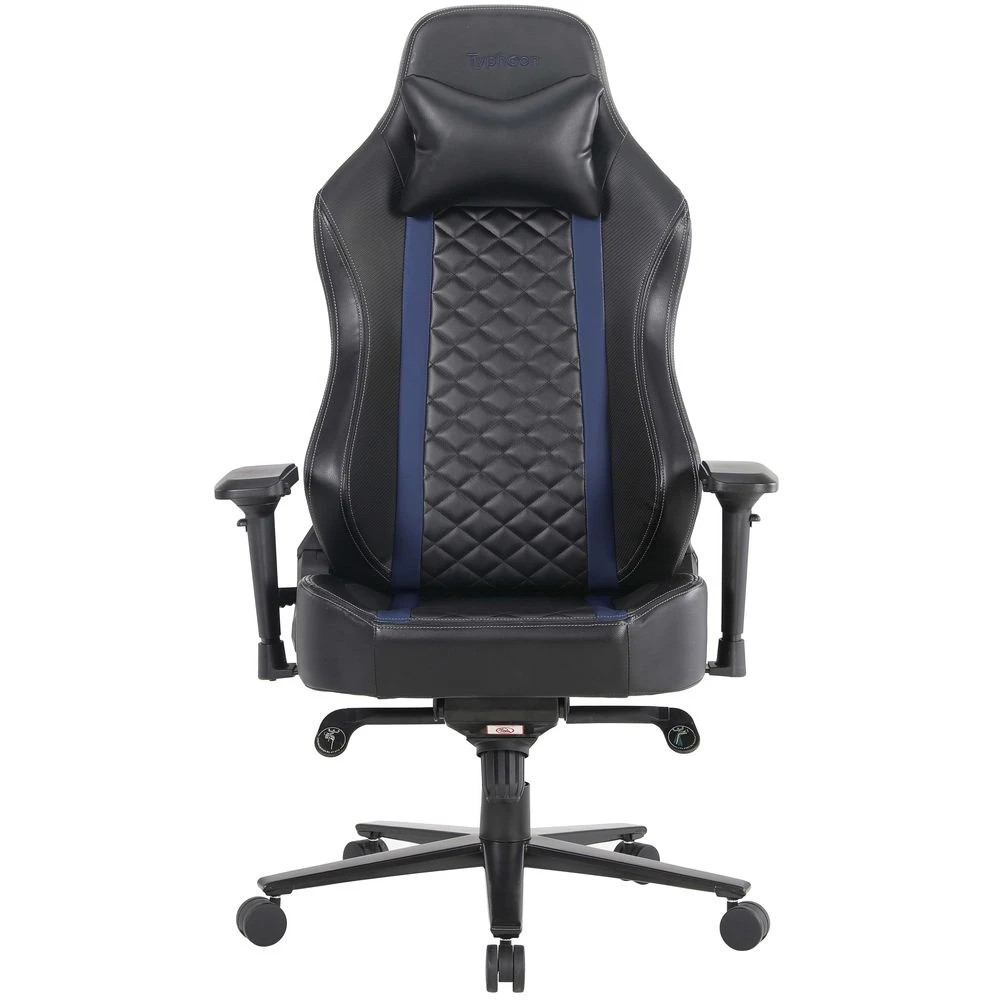 4 Typhoon Prime Gaming Chair Blue Ergonomic Chairs and Desk Chairs, 4 of 10
