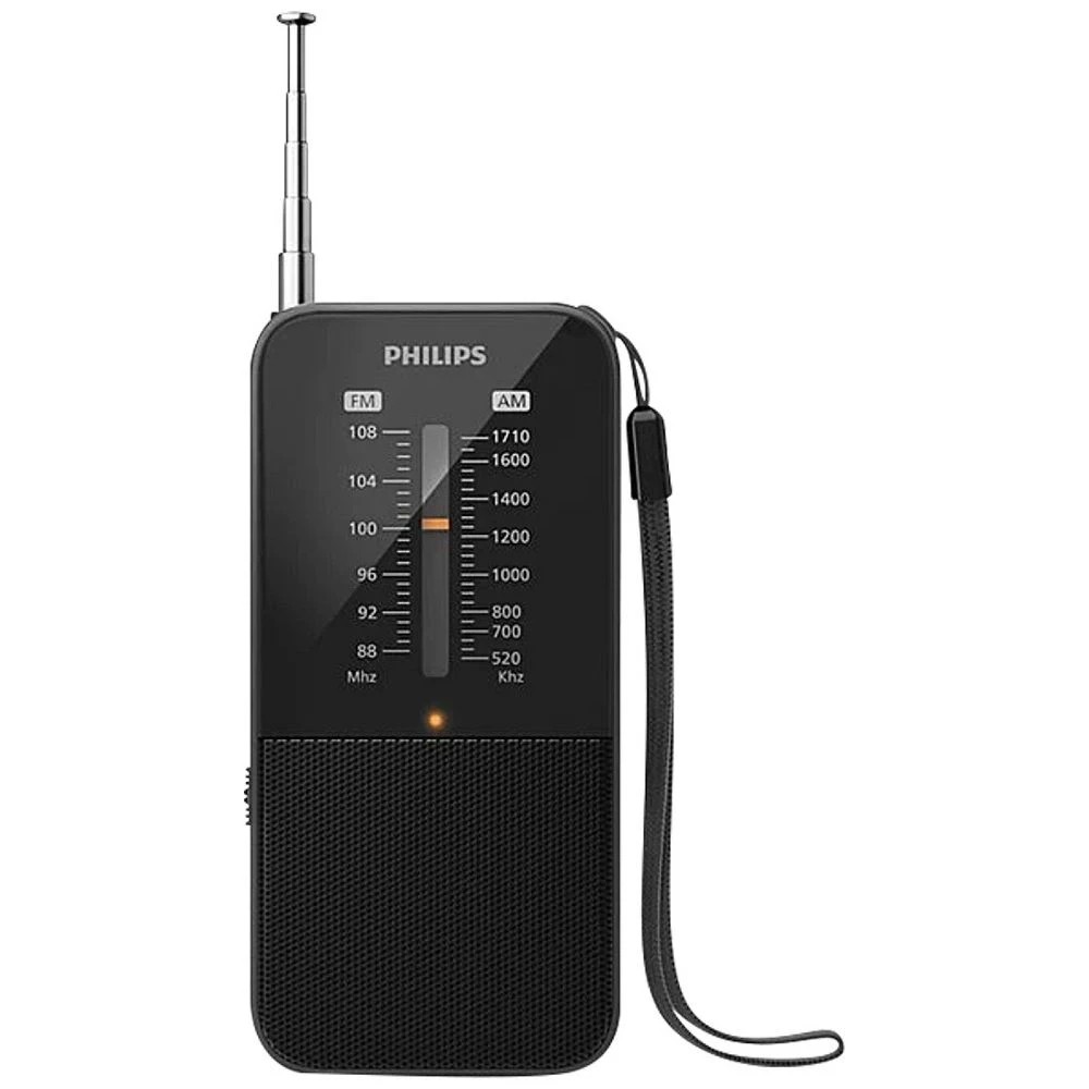 1 Philips Portable AM/FM Radio Black, 1 of 1