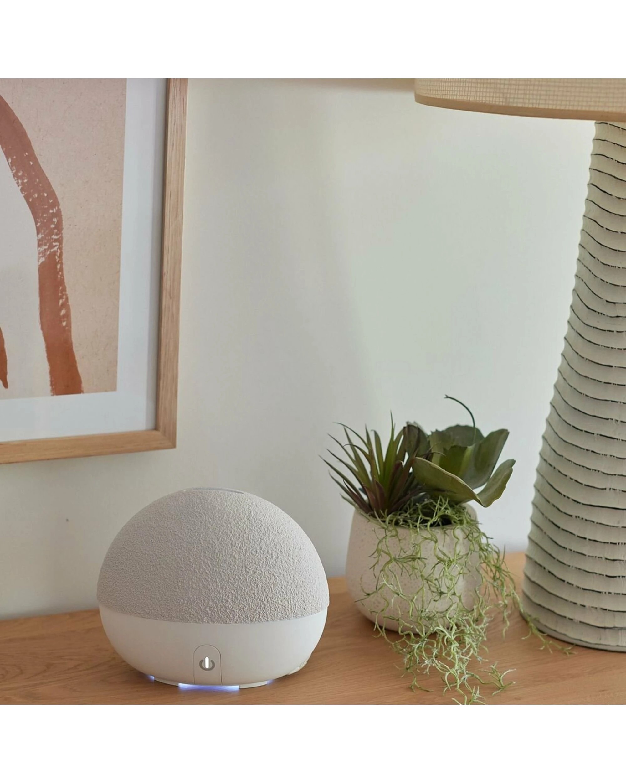 3 Homedics Ellia Stone Aroma Diffuser Ceramic - Taupe, 3 of 5