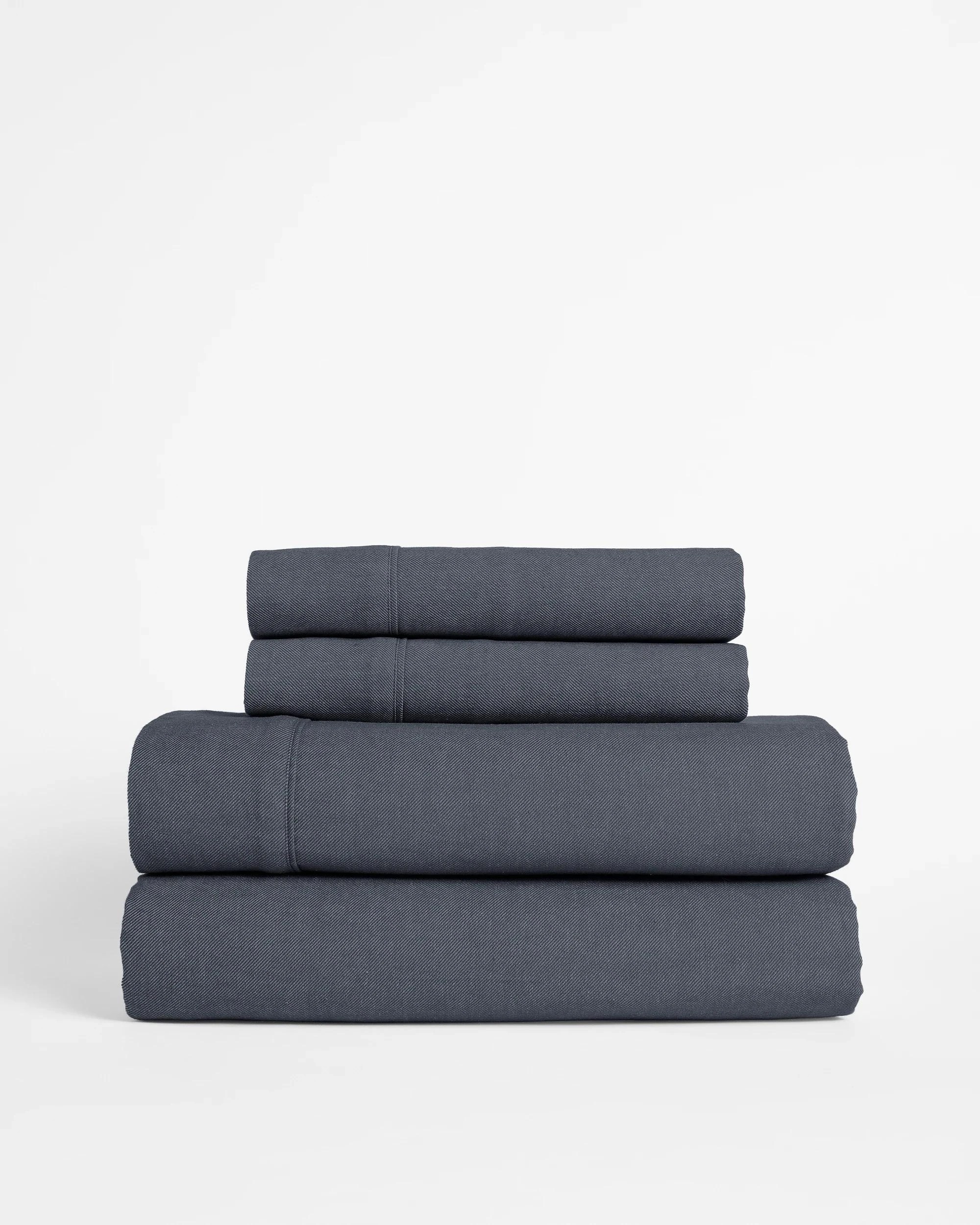 4 Target Kai Flannelette Sheet Set - King Single Bed - Blue, 4 of 4