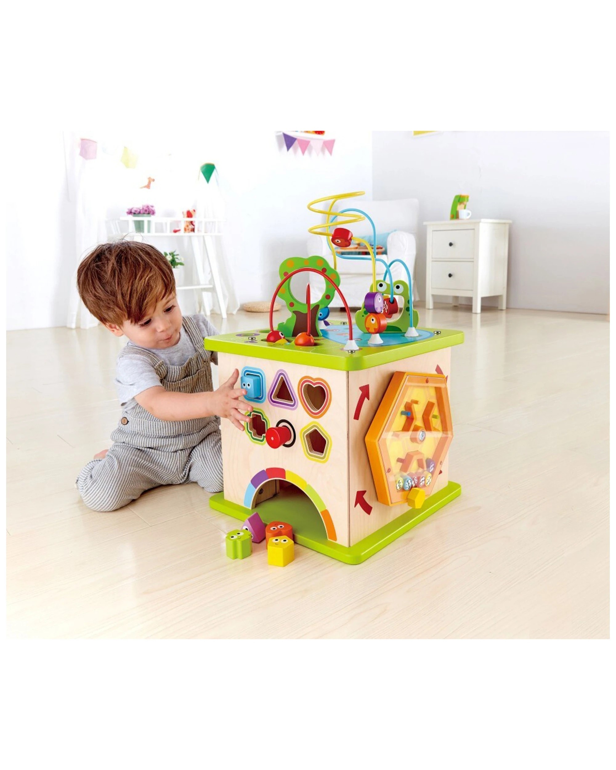 4 Hape Country Critters Cube Interactive Educational Toy For Toddlers 12m Plus - Multi, 4 of 4