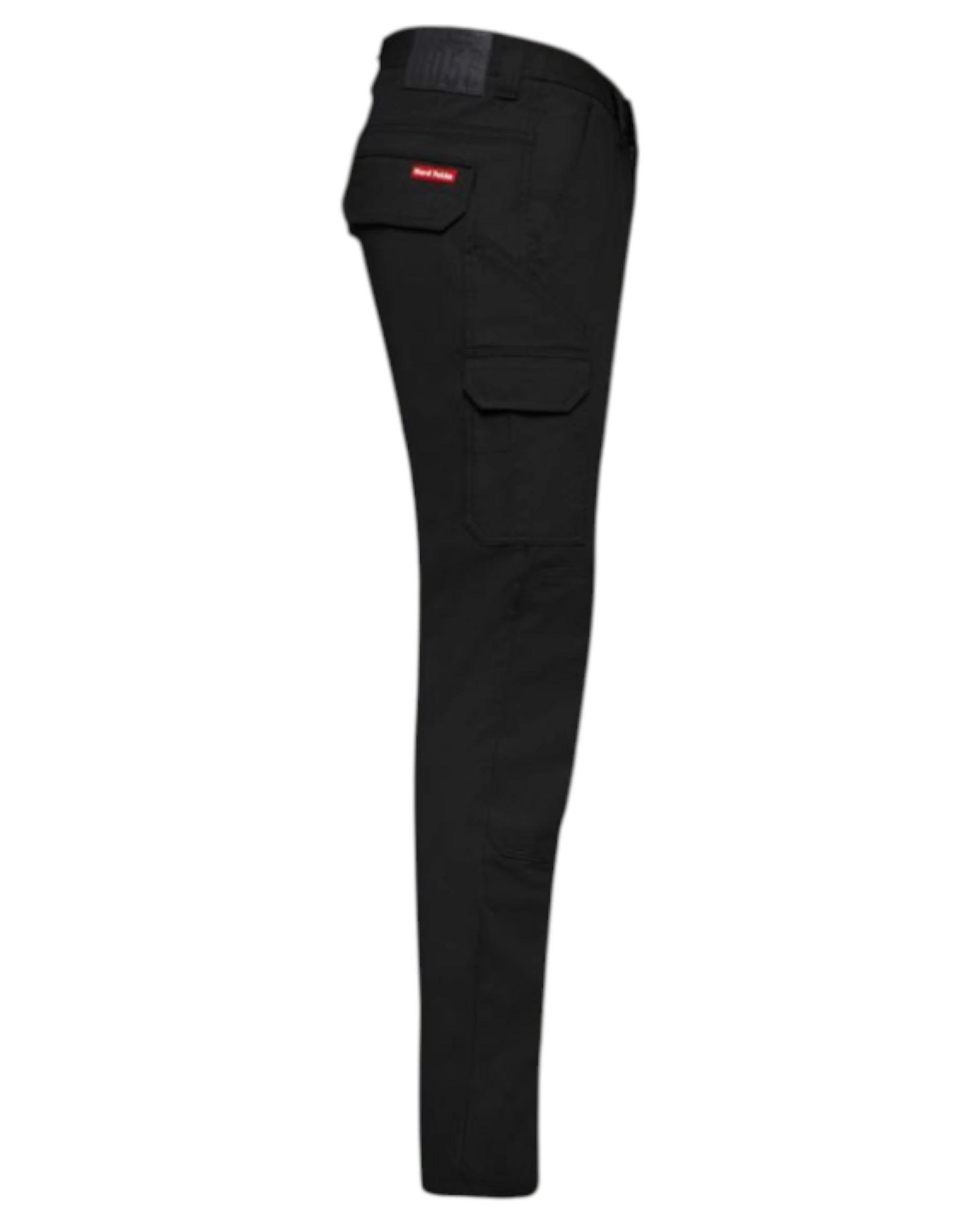 6 Hard Yakka Mens 3056 Stretch Canvas Cargo Pants Black Black, 6 of 6