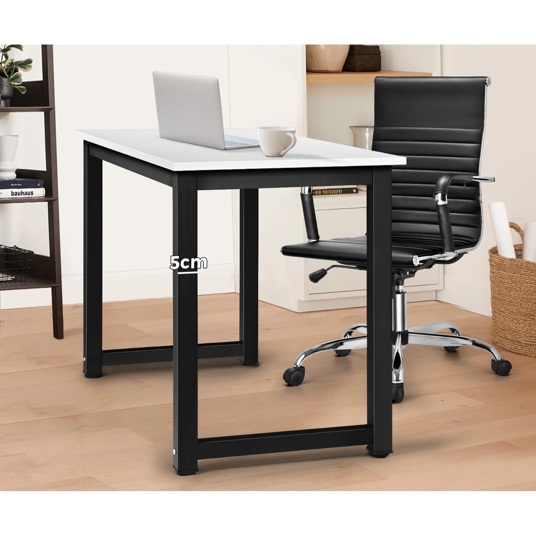 5 Oikiture Computer Desk Study Office Table Workstation Laptop Desks Home 120cm
 - Multi, 5 of 7