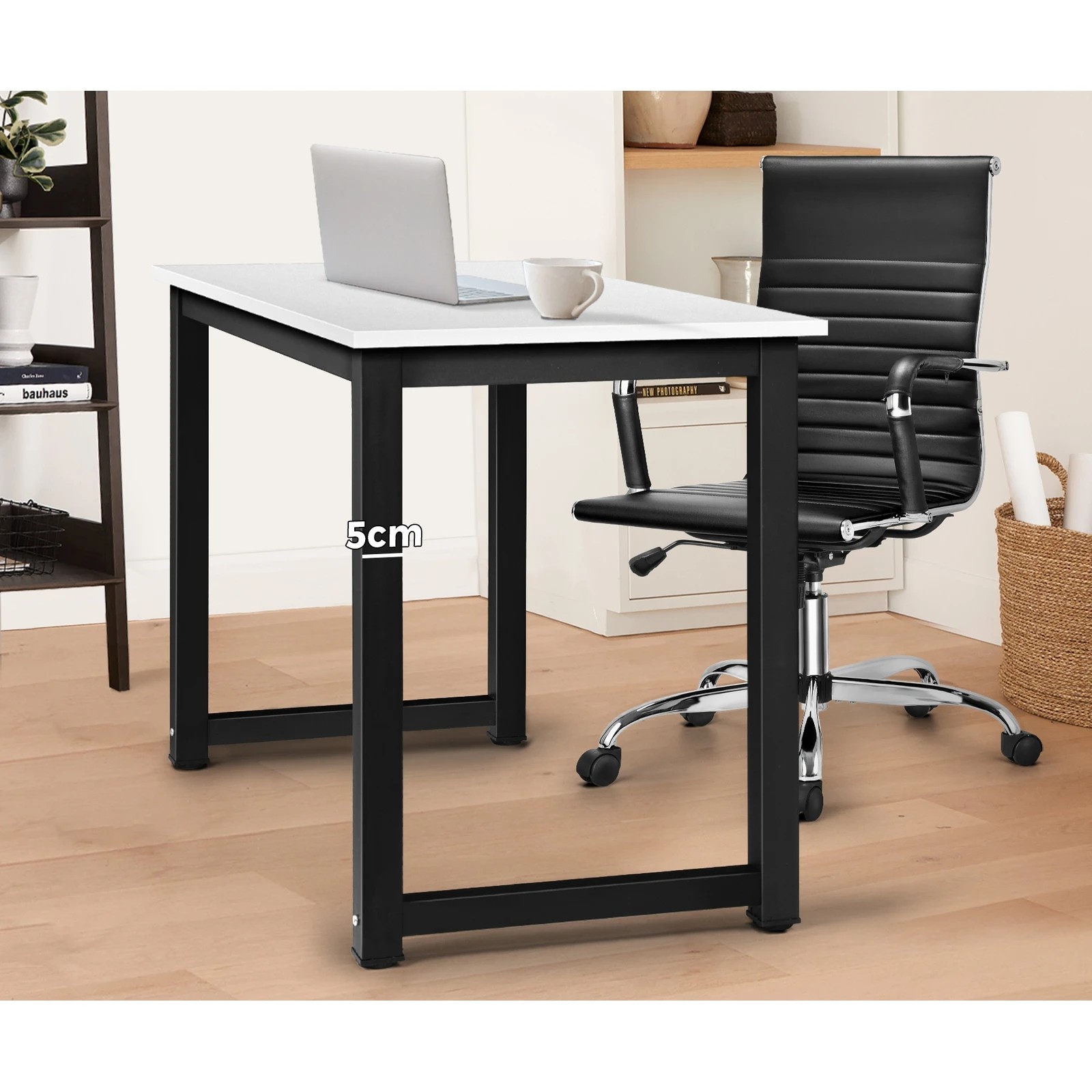 5 Oikiture Computer Desk Study Office Table Workstation Laptop Desks Home 120cm
 - Multi, 5 of 7