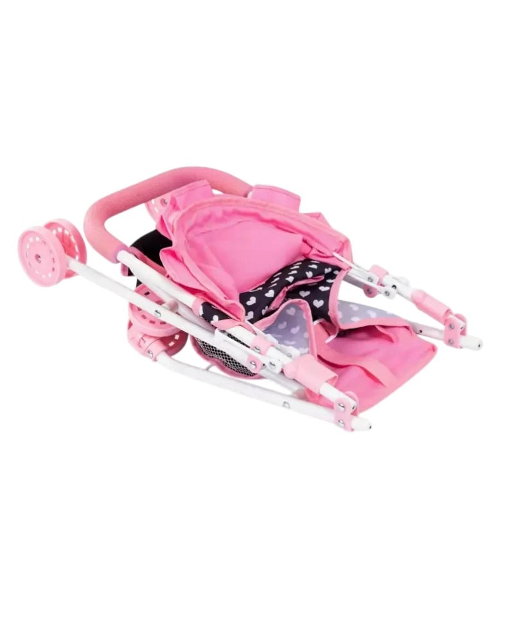 5 Bayer Doll Buggy Pink and Black with Pink Bow - Multi, 5 of 5