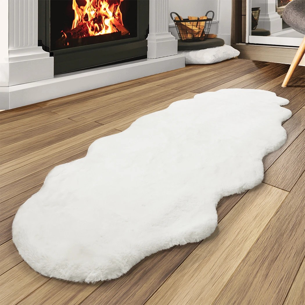 8 Marlow Ultra Soft Faux Fur Area Rug Cloud Shape, 8 of 8