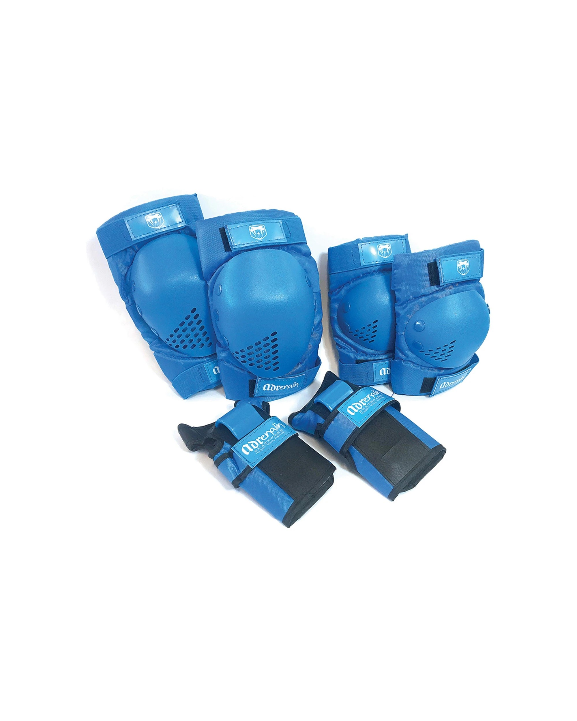 1 6pc Adrenalin Skateboard & Scooter Protection Set Youth L - Blue, 1 of 1